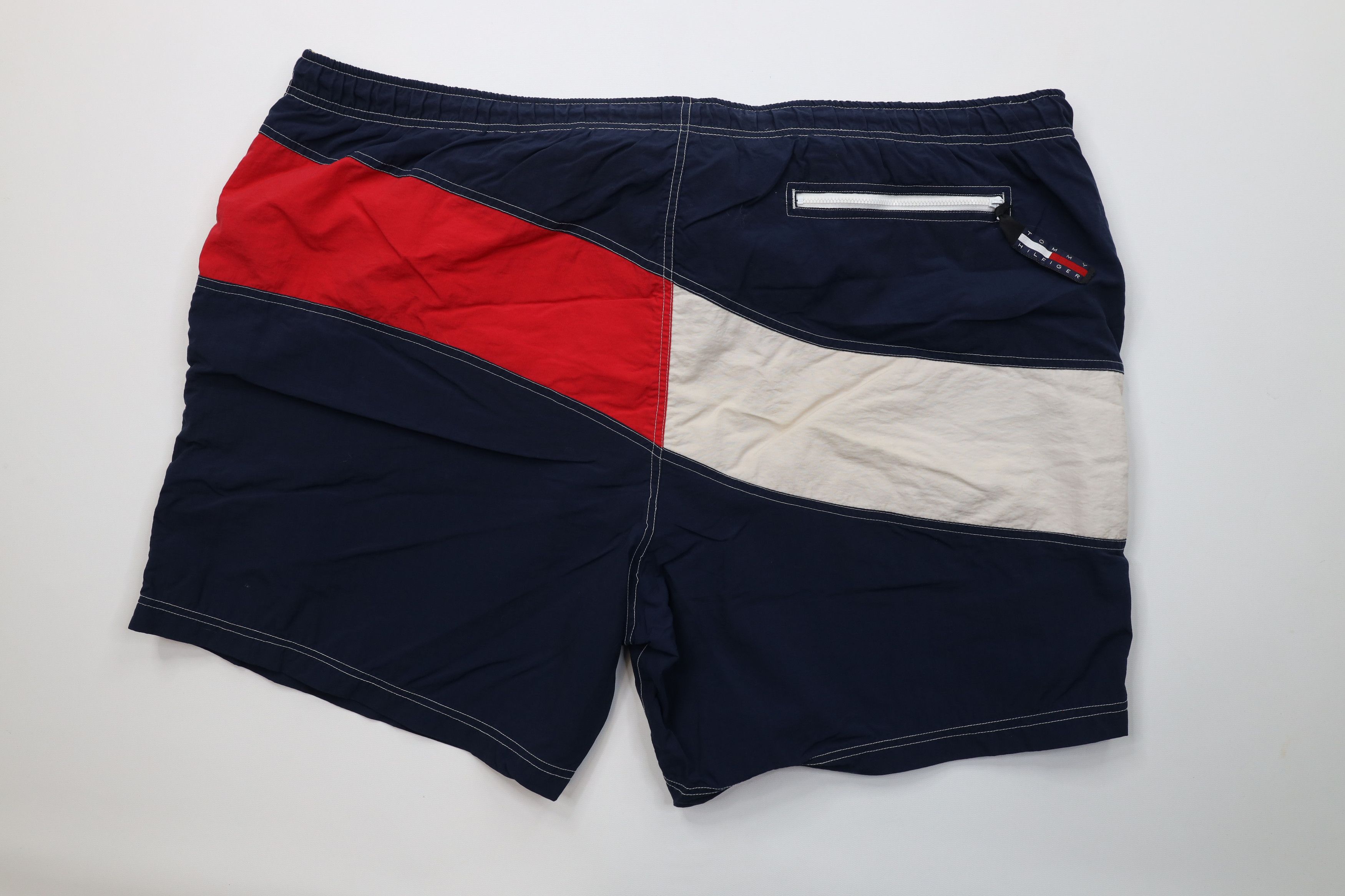 Tommy Hilfiger AS IS Vintage 90s Tommy Hilfiger Lined Shorts Swim Trunks Size US 38 / EU 54 - 10 Thumbnail