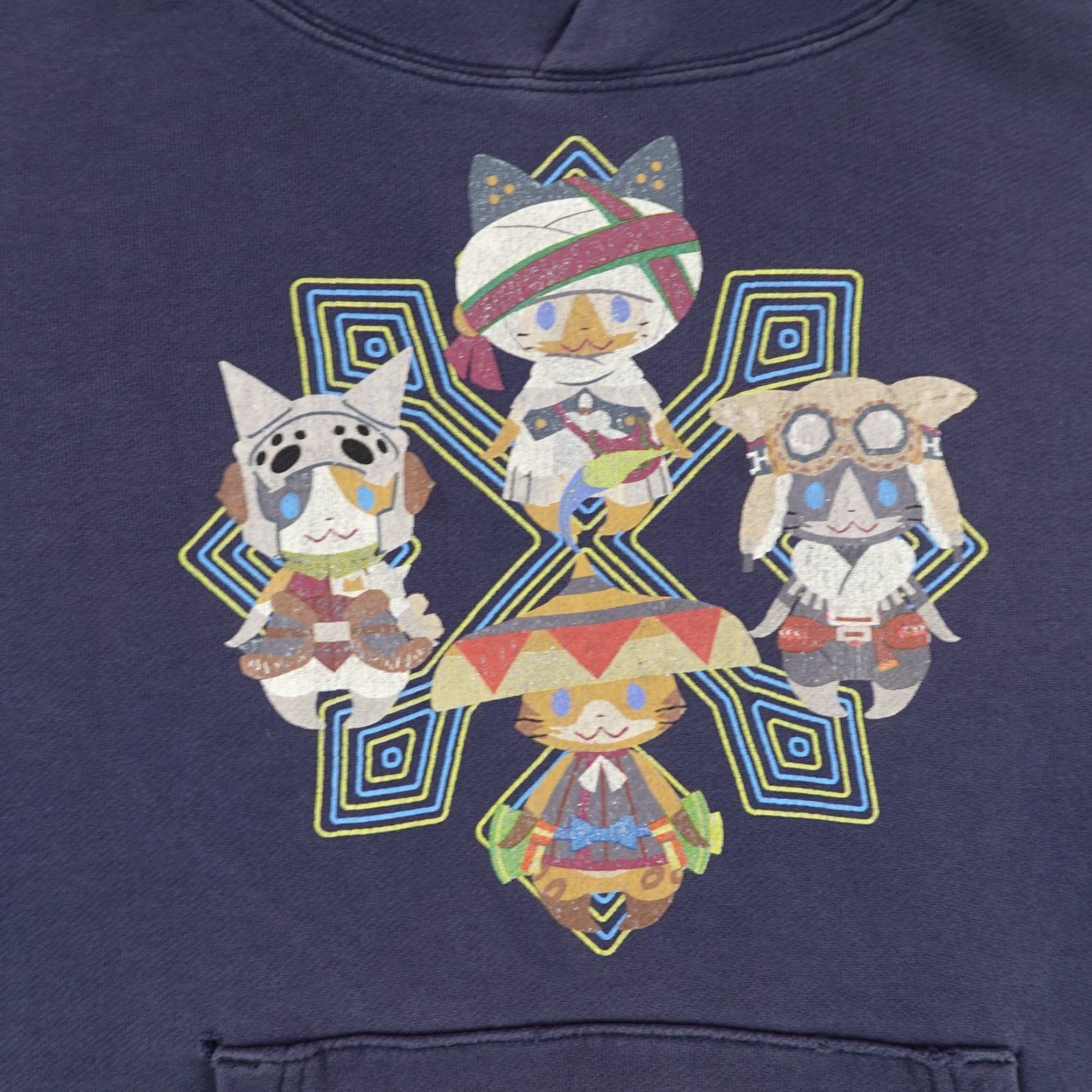 Uniqlo VINTAGE Uniqlo x Monster Hunter Hoodie Mens Small Blue Graphic Print Pullover Pullover Sweatshirt Outdoor 90s Men Size US S / EU 44-46 / 1 - 2 Thumbnail