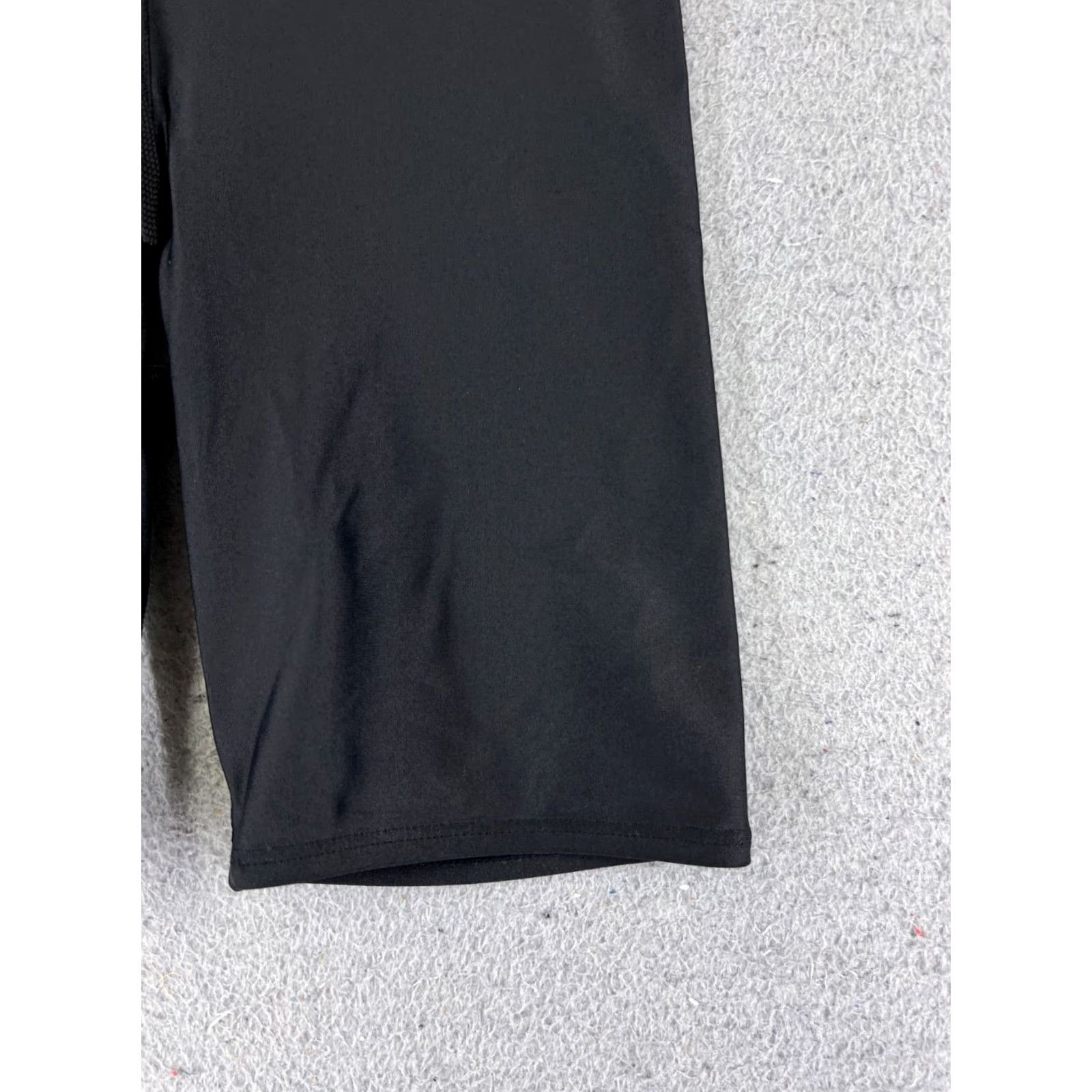 Vintage Jamner Shorts Adult 30 Black Nylon Spandex Blend Swimsuit Unbranded US Made 30x6 Men Bottom Jammer Sports Competitive Lifeguard Training Water Polo Size US 30 / EU 46 - 2 Thumbnail