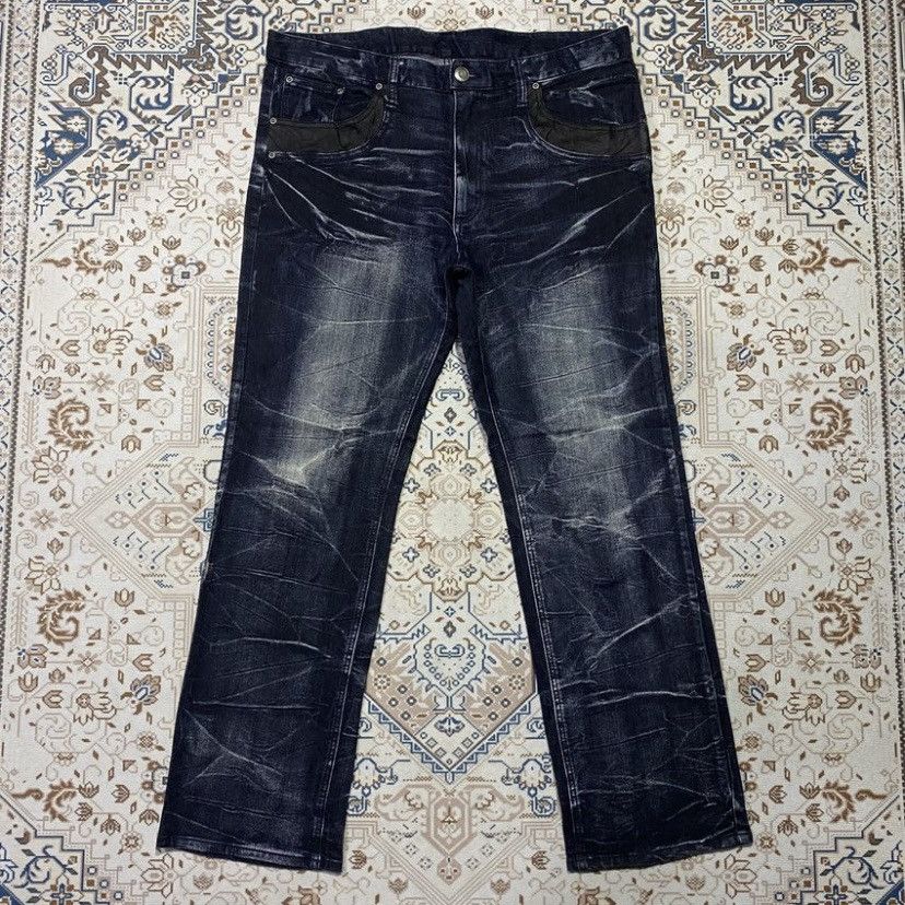Japanese Brand 2000s y2k vintage japanese denim beautiful fade jeans Size US 40 / EU 56 - 1 Thumbnail