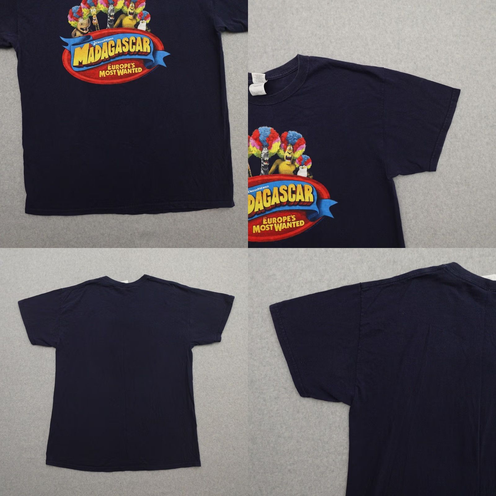 Gildan GILDAN Madagascar T-Shirt Blue Large (21X28) Adult Mens Short Sleeve M E A S U R E M E N T S A R E P R O V I D E D IN PICTURES Size US L / EU 52-54 / 3 - 8 Thumbnail