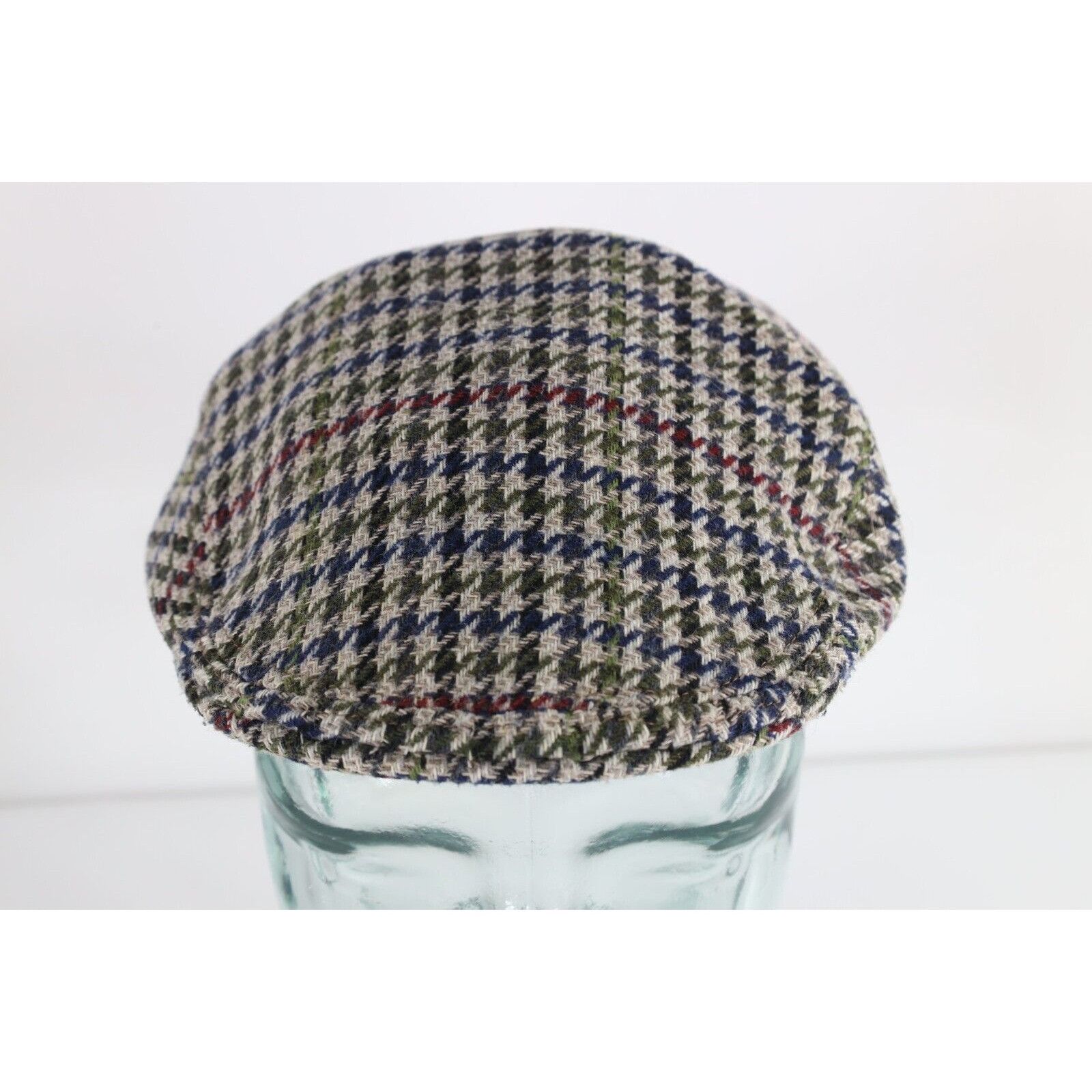 Vintage Vintage 70s Streetwear Quilted Wool Houndstooth Newsboy Hat Size ONE SIZE - 2 Thumbnail