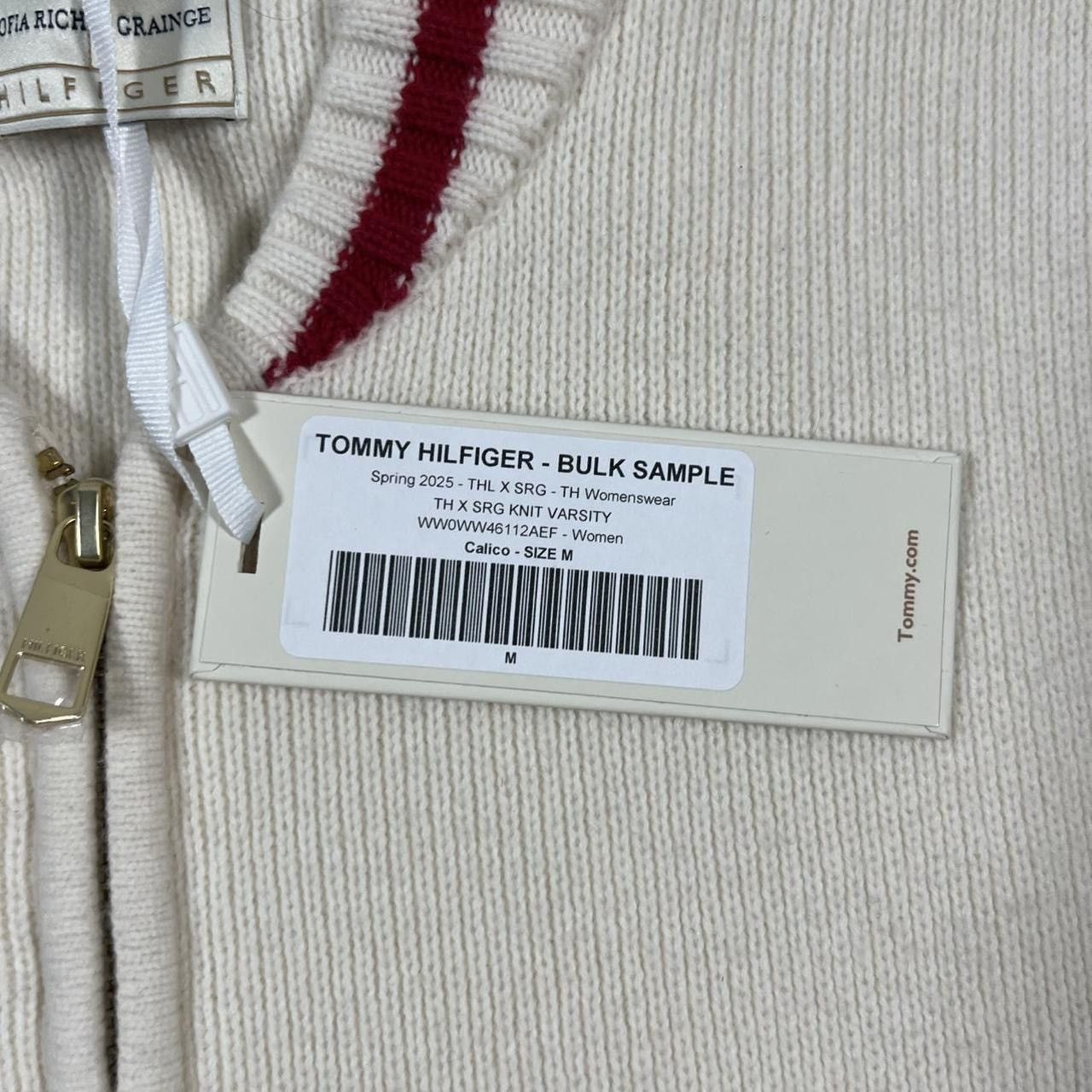 Tommy Hilfiger The Sofia Capsule Wool Blend Bomber Jacket Size M / US 6-8 / IT 42-44 - 3 Thumbnail