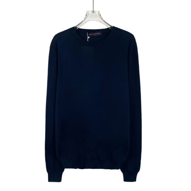 Louis Vuitton Men's Navy Cotton Sweater 0089