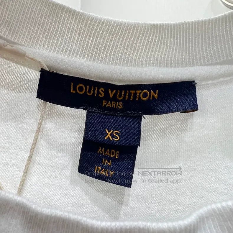 Louis Vuitton Louis Vuitton Vem317 Slogan Letter Chain Short Sleeve Size US XS / EU 42 / 0 - 3 Thumbnail