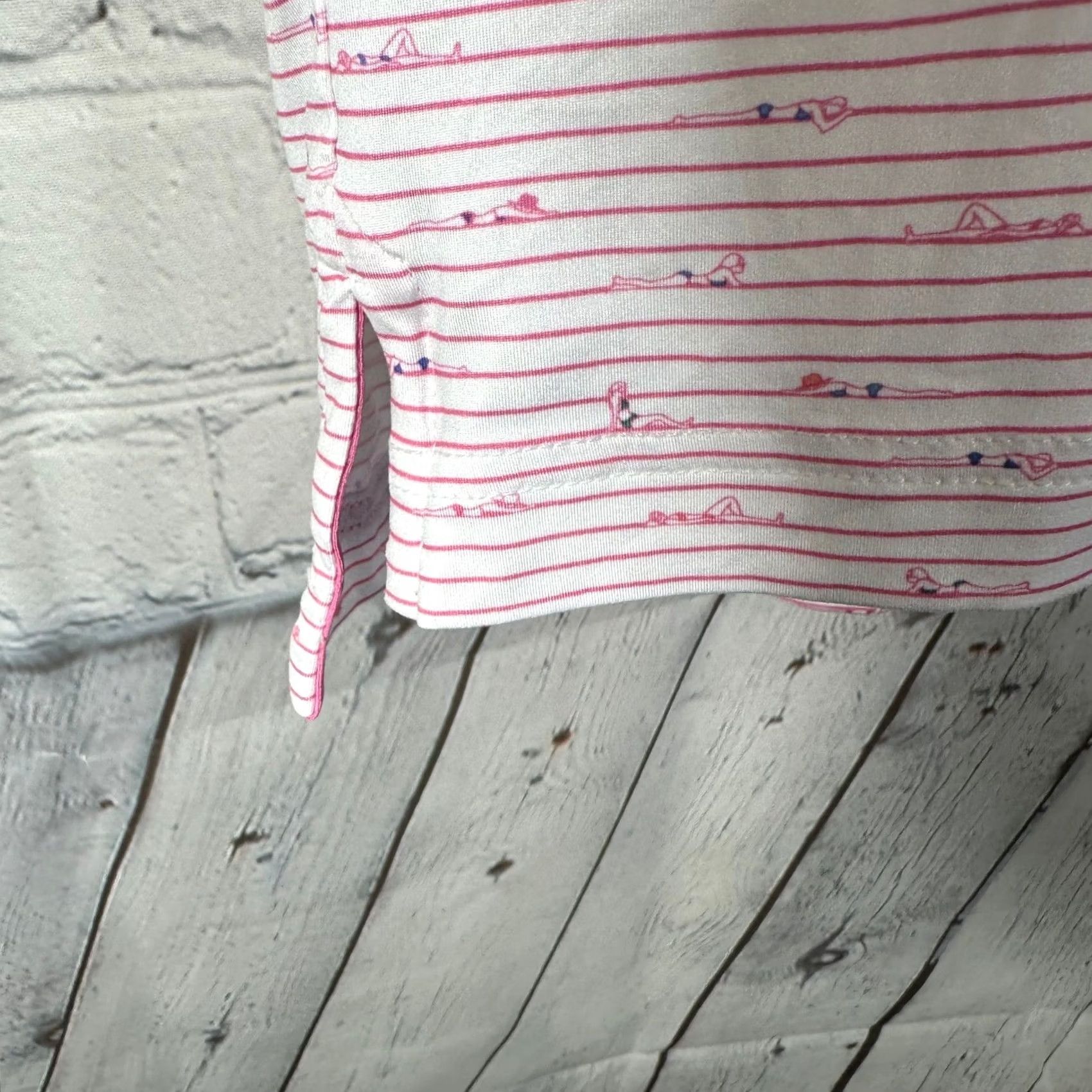johnnie-O VINTAGE? No. Johnnie-O Pink White Striped Sunbather Polo Shirt XL Logo Embroidered Short Sleeve Golf Beach Casual Activewear Shirt Size US XL / EU 56 / 4 - 5 Thumbnail