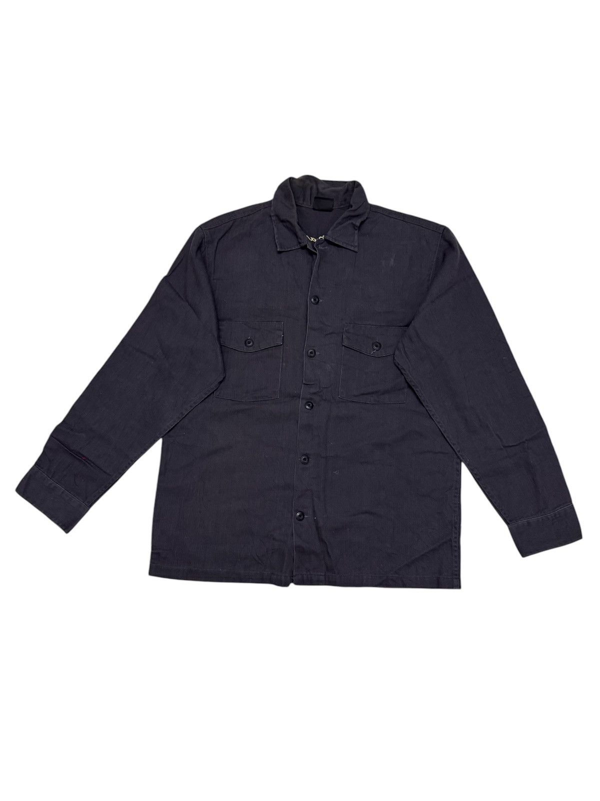 Alpha Industries ALPHA SHIRT HERRINGBONE EMBROIDERED JAPAN MAP SUKAJAN DESIGN Size US XL / EU 56 / 4 - 1 Thumbnail