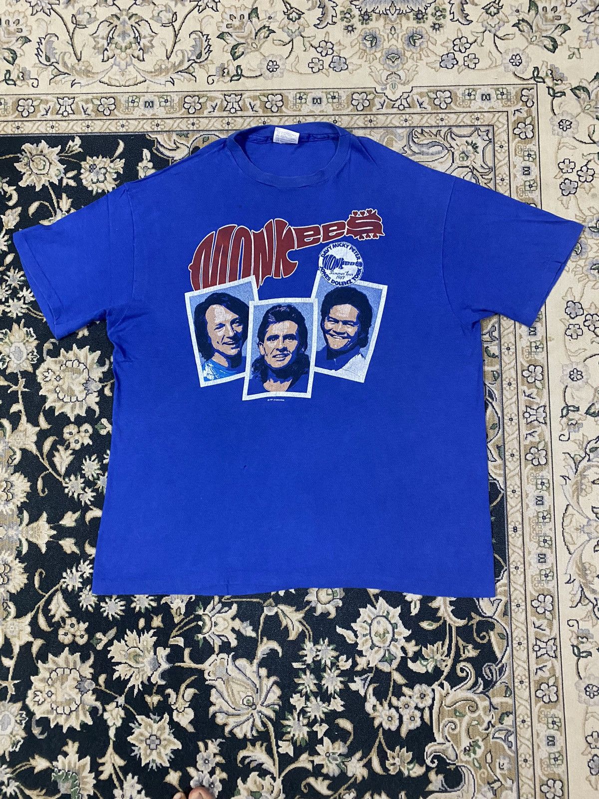 Band Tees Vintage 1987 Monkees Band Tee Size US XL / EU 56 / 4 - 1 Thumbnail