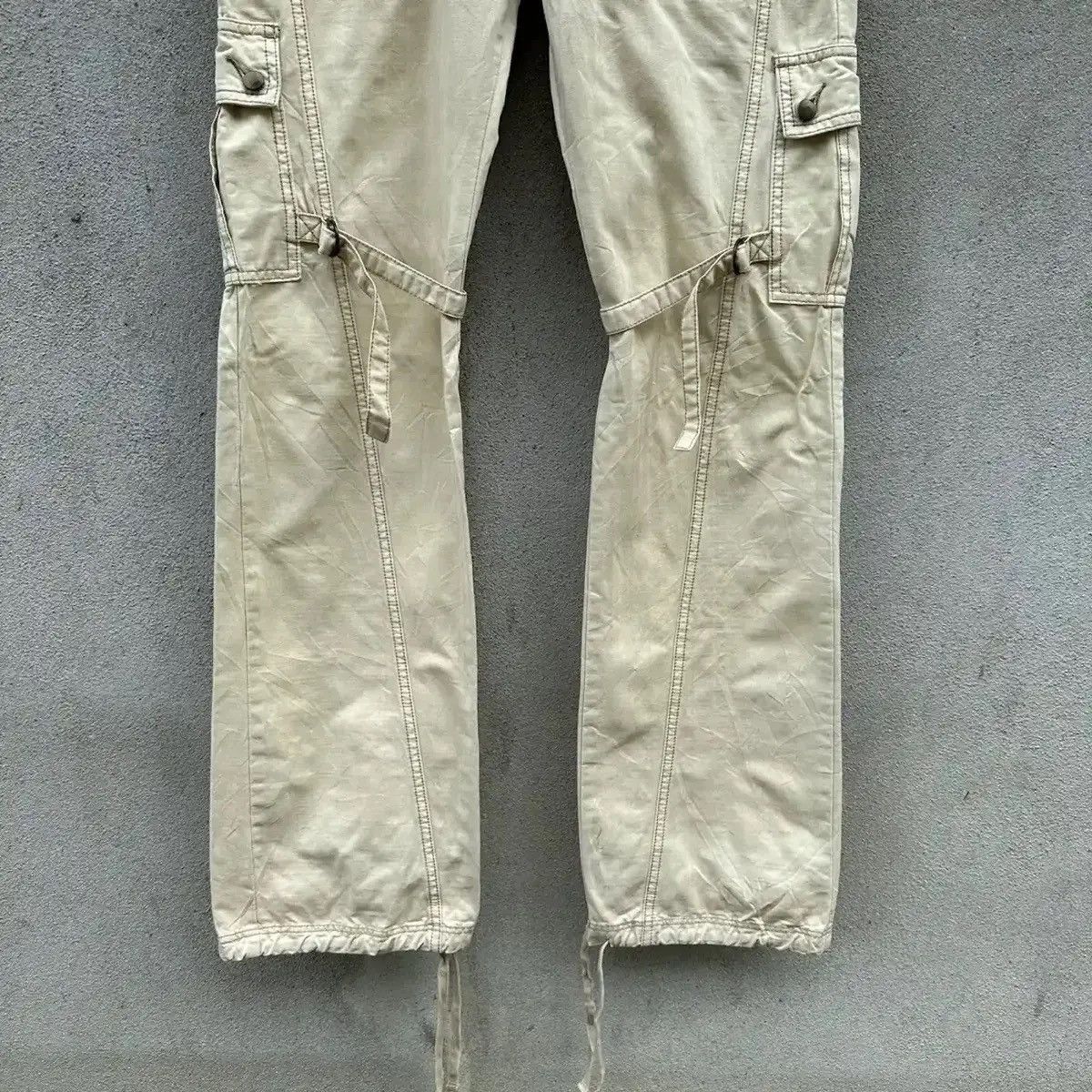 If Six Was Nine ‼️ FLARE BOOTCUT🔥AVIREX PARACHUTTE BONDAGE PUNK CARGO PANTS Size US 29 - 5 Thumbnail