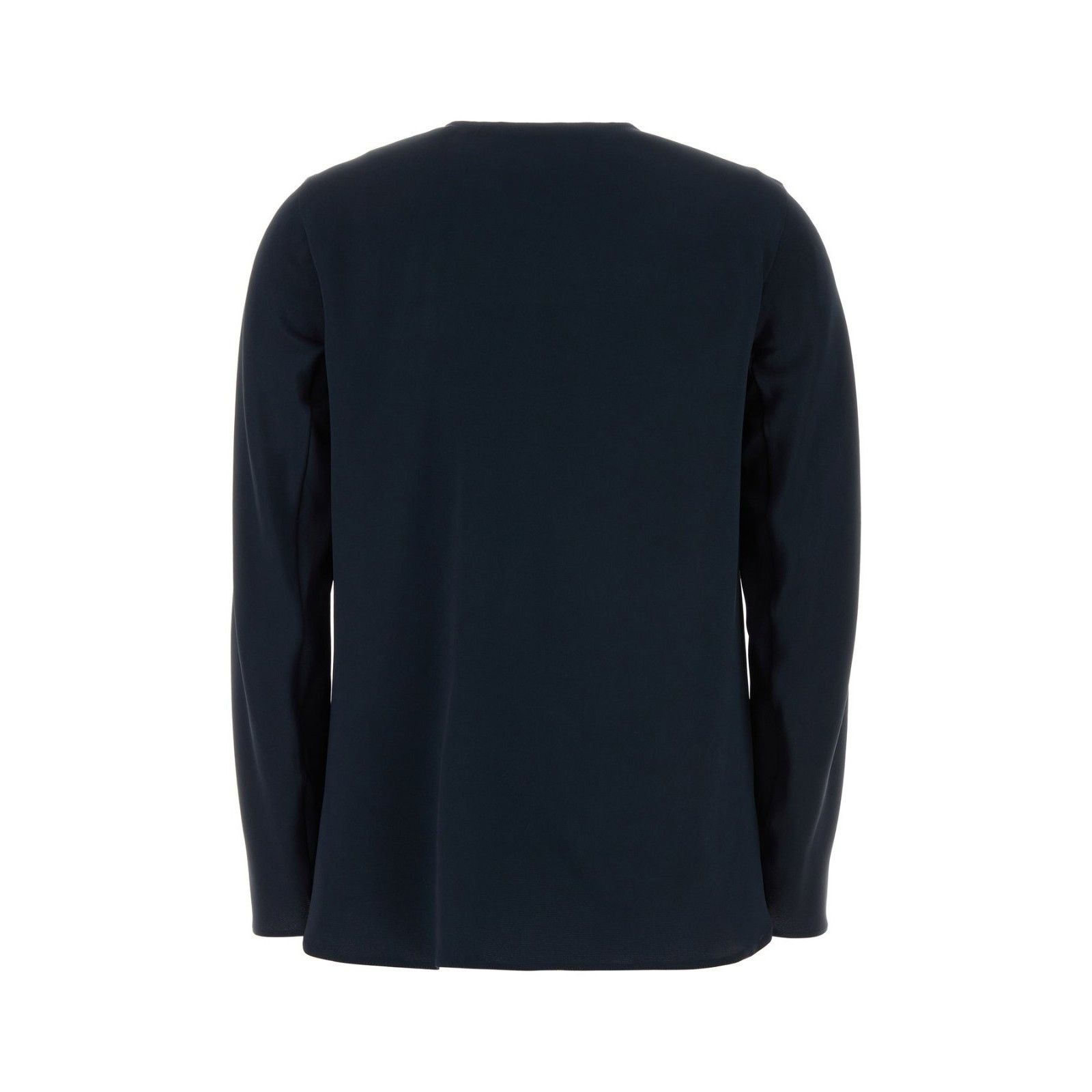 Max Mara MAX MARA Midnight Blue Stretch Silk Mitico Blouse New & Auth Size XS / US 0-2 / IT 36-38 - 2 Thumbnail