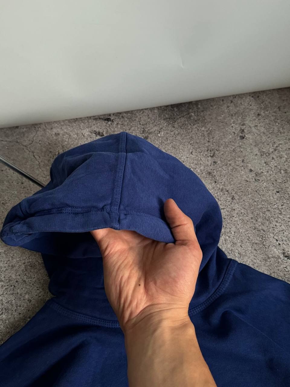 Nike Vintage Nike Y2K swoosh oversized blue hoodie Size US XL / EU 56 / 4 - 12 Thumbnail