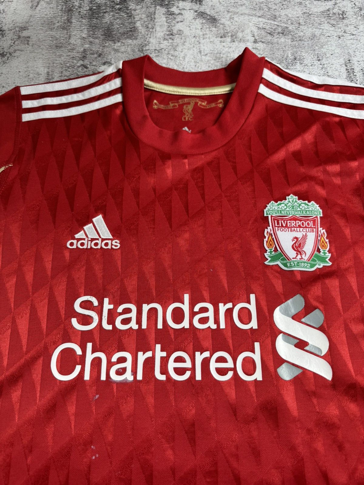 Adidas #10 Joe Cole LFC Liverpool 2010 2012 Men’s Medium Size Soccer Football T Shirt Jersey Size US M / EU 48-50 / 2 - 9 Thumbnail