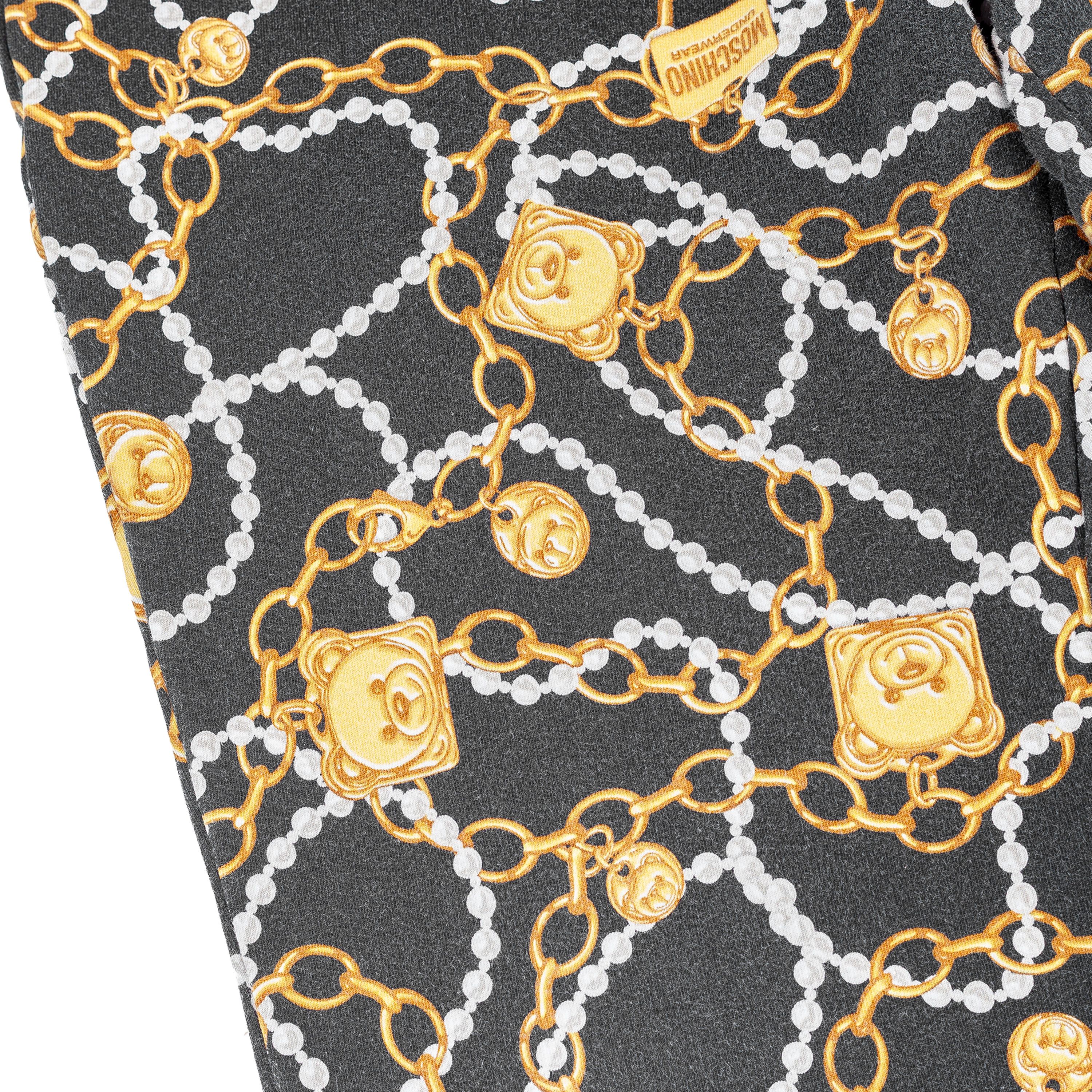Moschino Moschino Black Jogger Pants Graphic and Chain Details Size US 28 / EU 44 - 5 Thumbnail