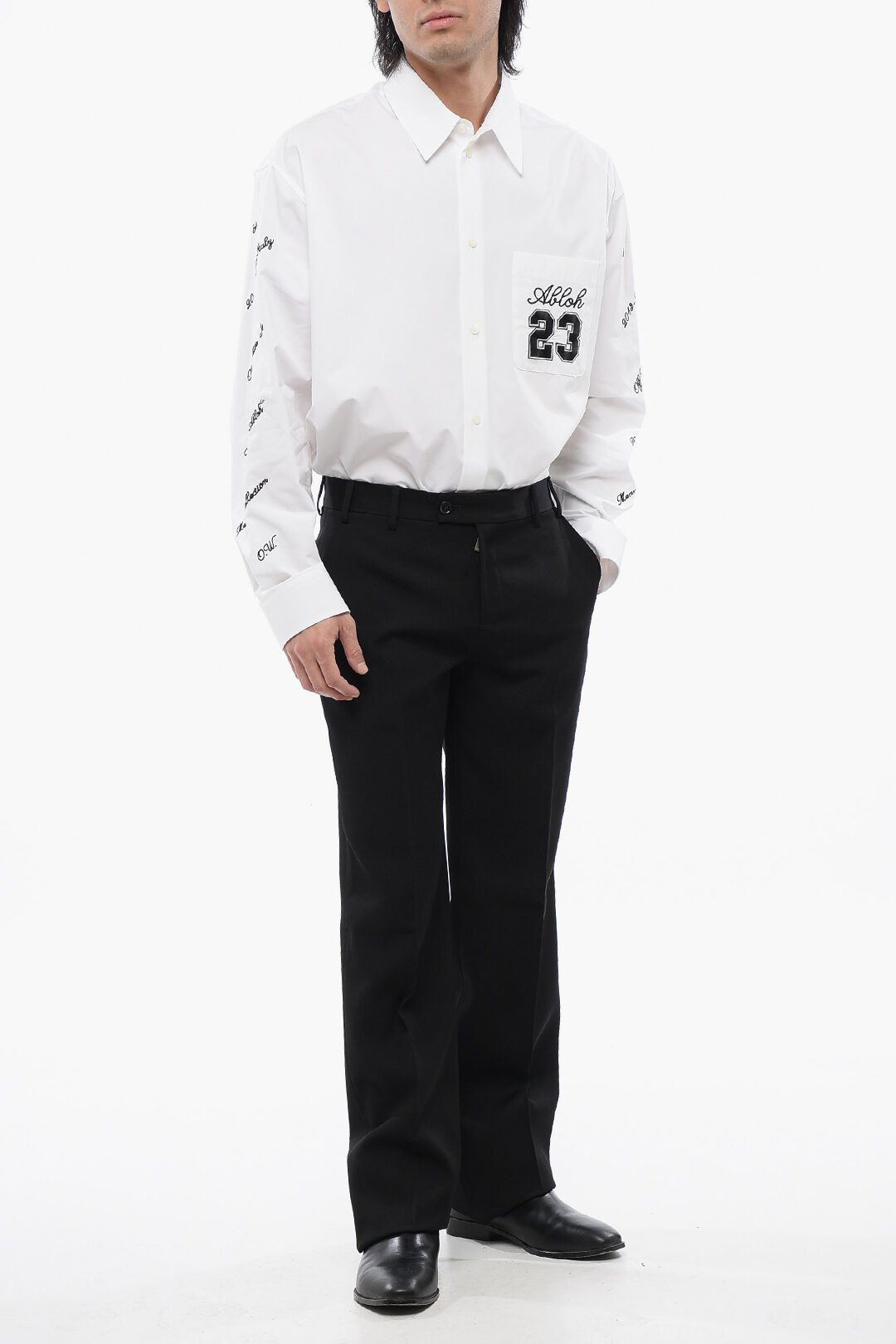 Off-White og1mm1025 Slim Fit Buffalo Pant in Black Size US 32 / EU 48 - 4 Thumbnail