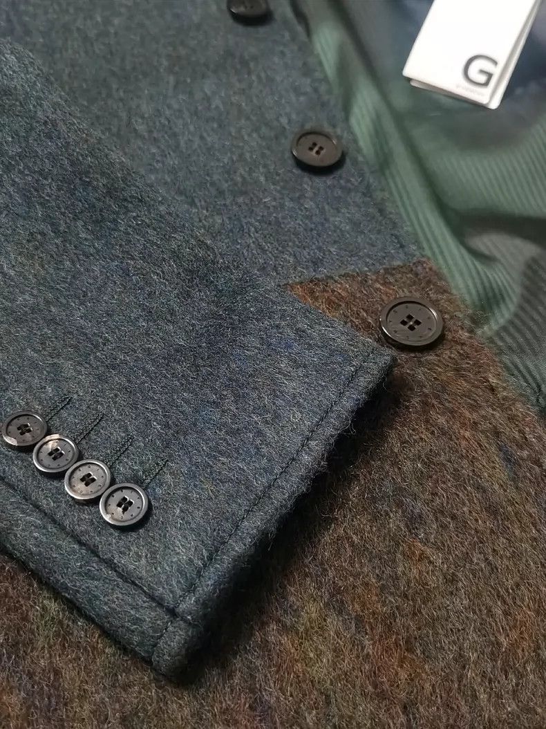 Givenchy Givenchy Wool Mohair Blended Patchwork Coat 2506-Nextarrow Size US L / EU 52-54 / 3 - 5 Thumbnail