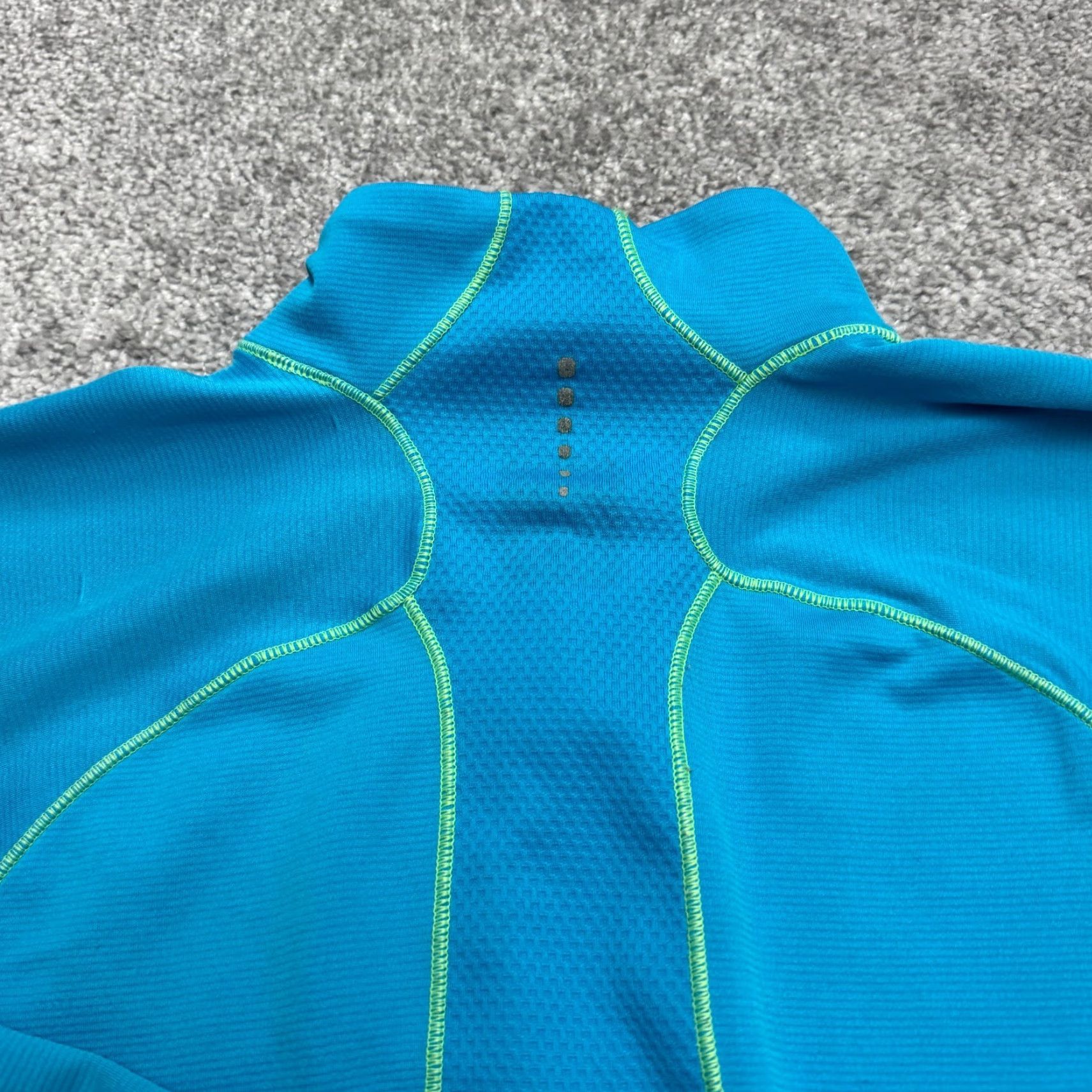 The North Face The North Face FlashDry 1/4 Zip Pullover Jacket Womens Small Blue Neon Green Size S / US 4 / IT 40 - 4 Thumbnail