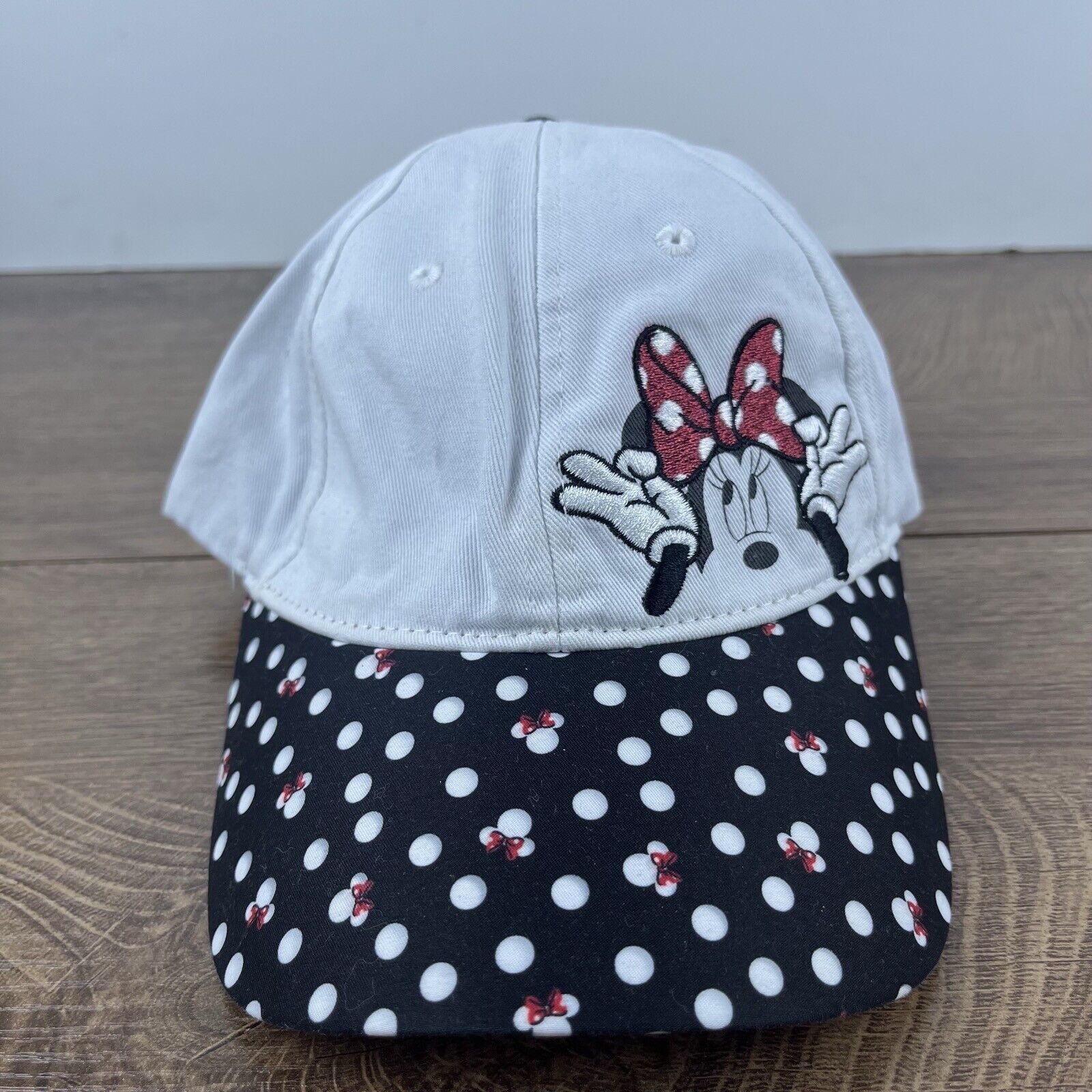 Other Minni Mouse Hat Mini Mouse Hat White Adjustable Hat White Ad Size ONE SIZE - 3 Thumbnail