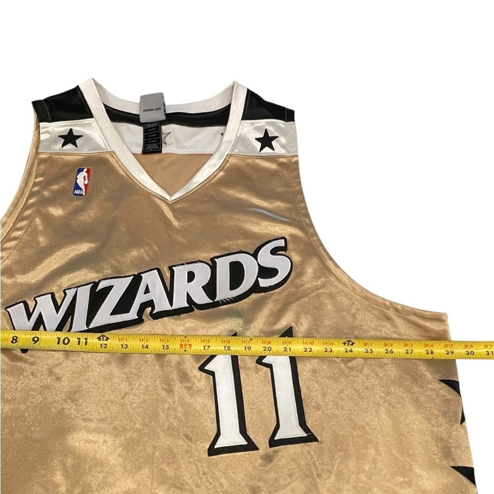Adidas Washington Wizards Adidas Gold Arenas #11 N.HEWITT Jersey 56 Size US XL / EU 56 / 4 - 6 Thumbnail