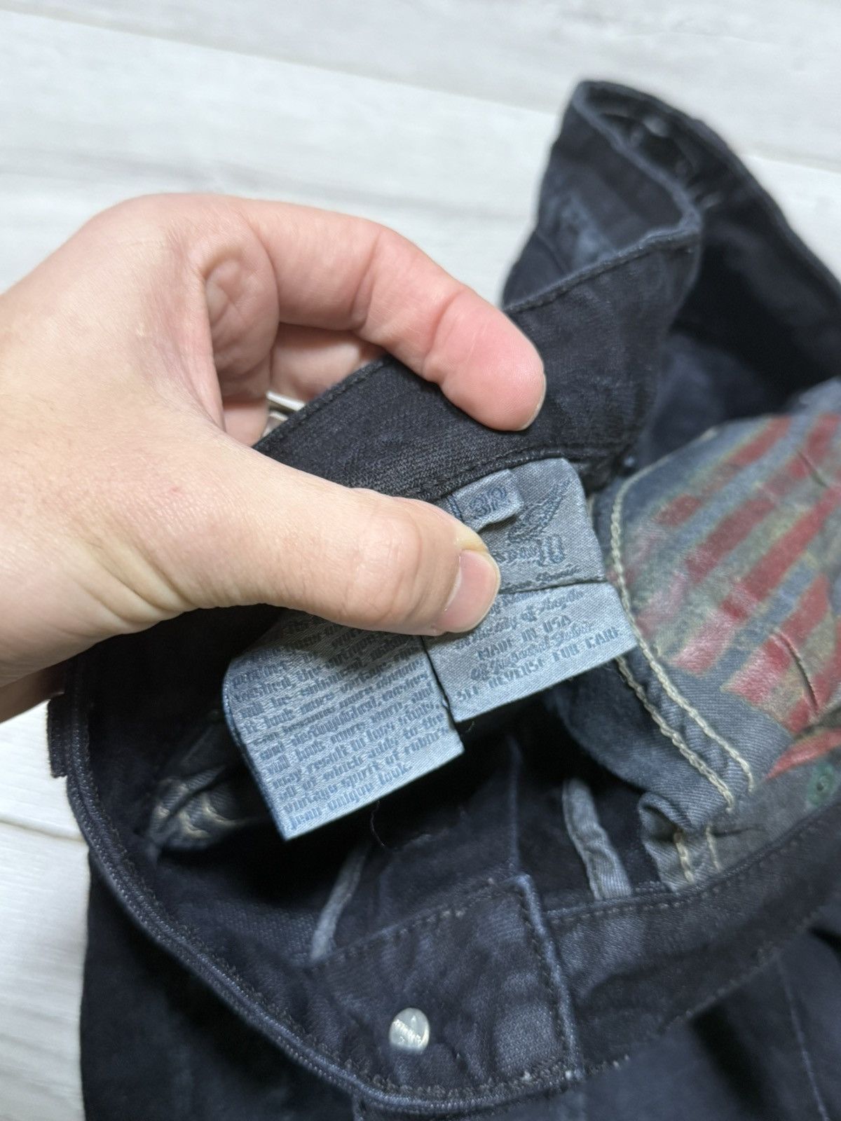 Robins Jeans Robins Jean vintage USA denim pants jeans biker tears Size US 32 / EU 48 - 12 Thumbnail