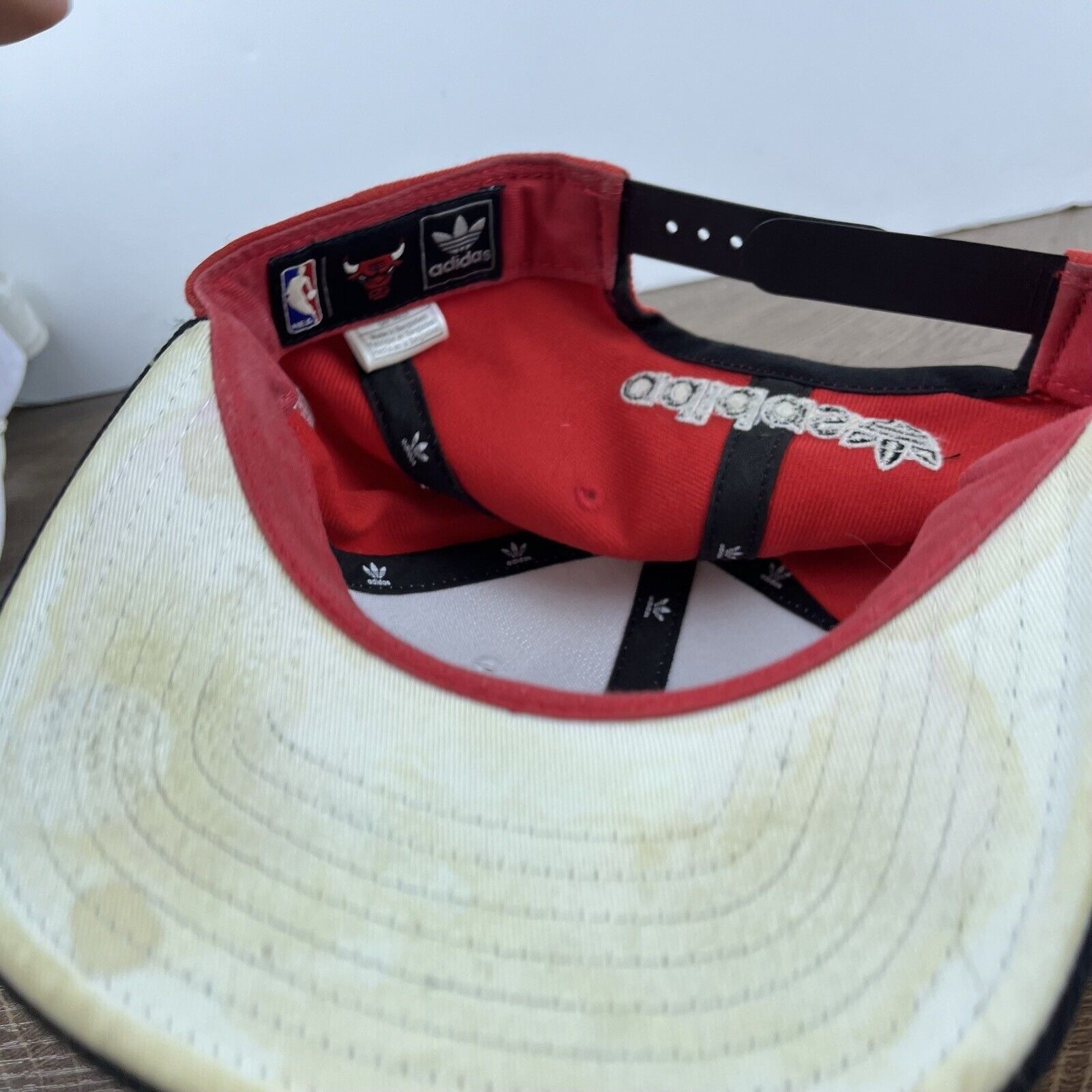 Adidas Chicago BullsSnapback Hat Adidas Red White Hat Adjustable Wh Size ONE SIZE - 15 Thumbnail