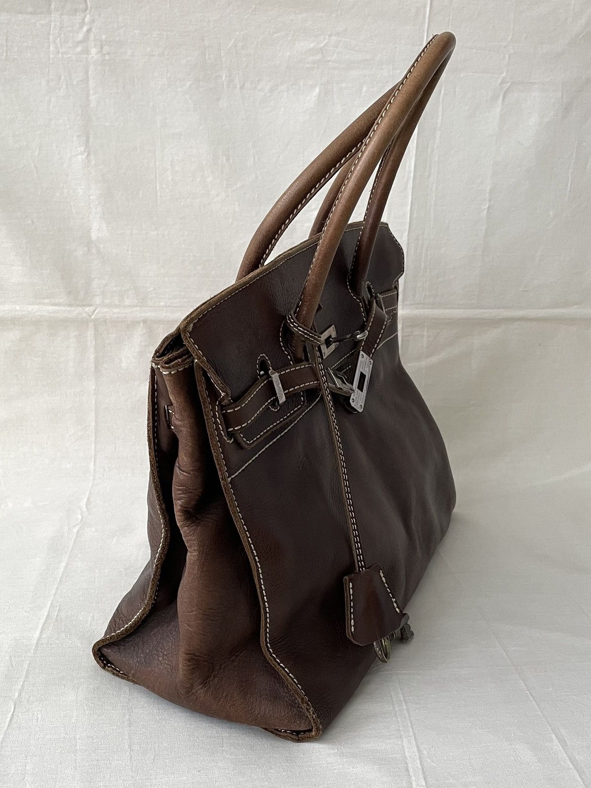 Mademoiselle Non Non Birkin Style Leather Bag by Mademoiselle Japan Size ONE SIZE - 4 Thumbnail