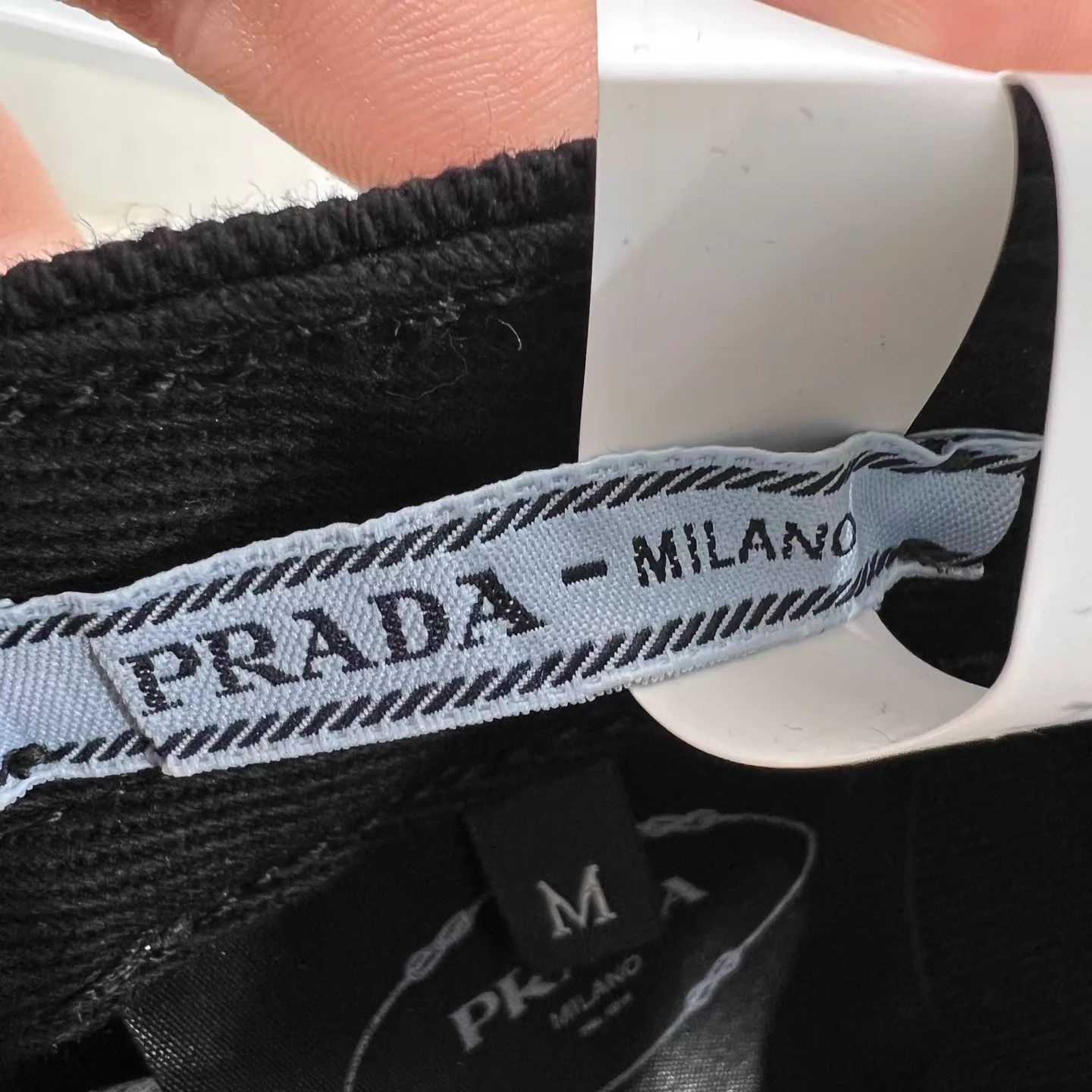 Prada Prada black embroidered triangle logo baseball cap M FC0265 Size ONE SIZE - 5 Thumbnail