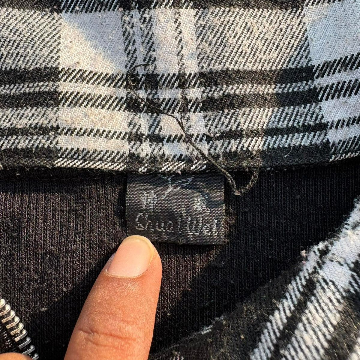Japanese Brand Layered Henley Long Sleeve Plaid Collar Y2K Casual Top Size US S / EU 44-46 / 1 - 6 Thumbnail