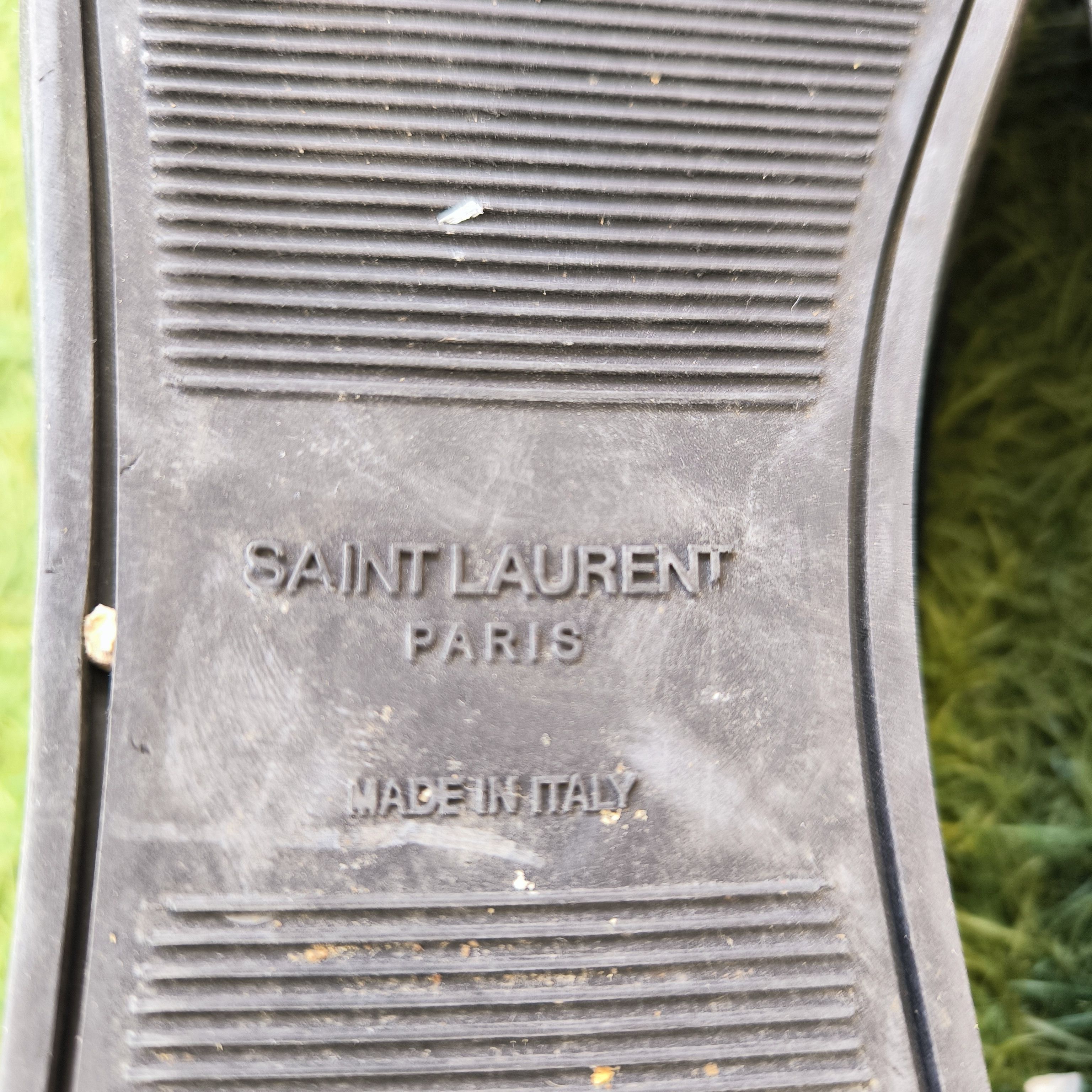 Saint Laurent Paris Saint Laurent Black Leather Low Top Sneakers Made in Italy Size US 9.5 / EU 42-43 - 11 Thumbnail