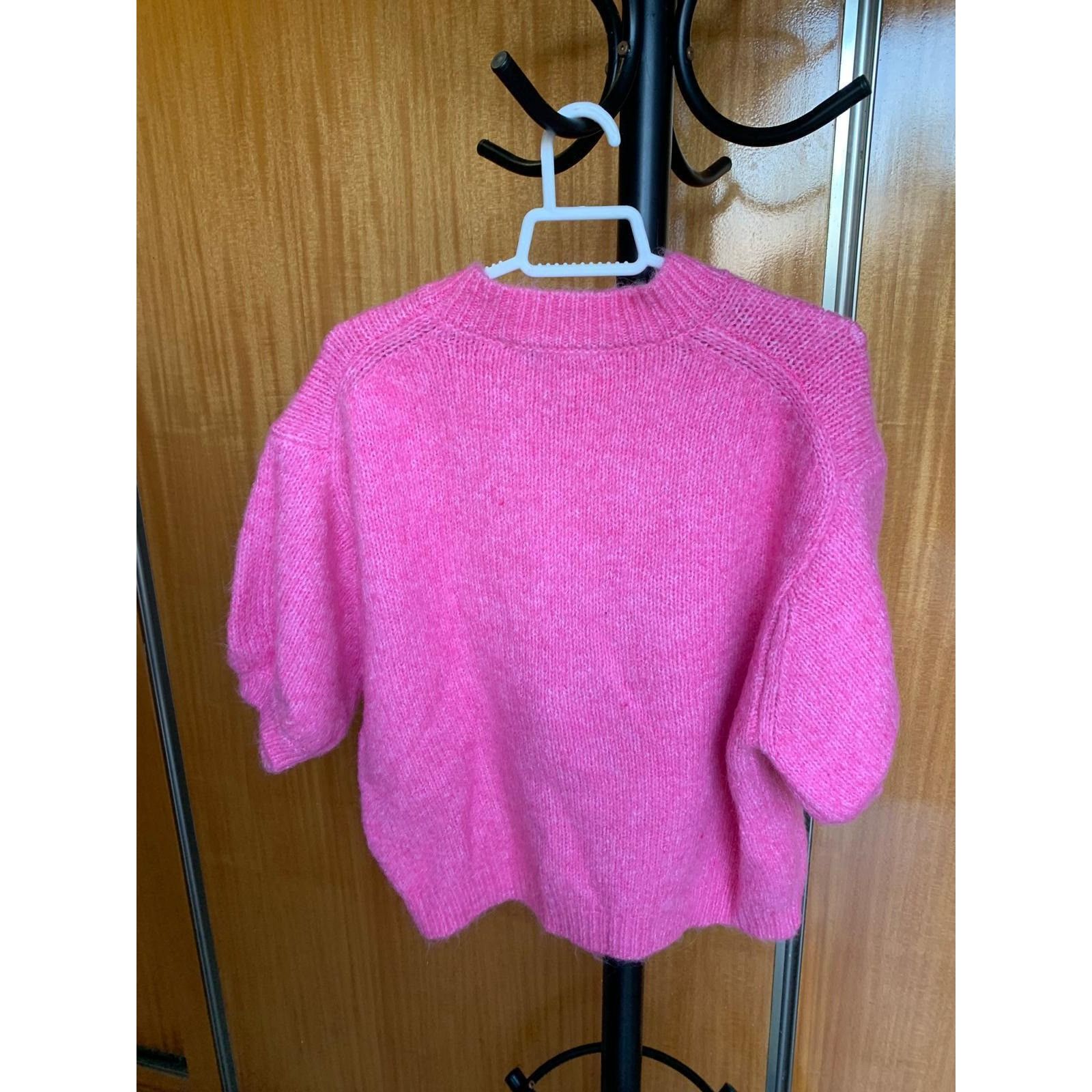 Zara ZARA NEW WOMAN PUFF SLEEVES SOFT FEEL KNIT SWEATER ALL SIZES Size L / US 10 / IT 46 - 6 Thumbnail