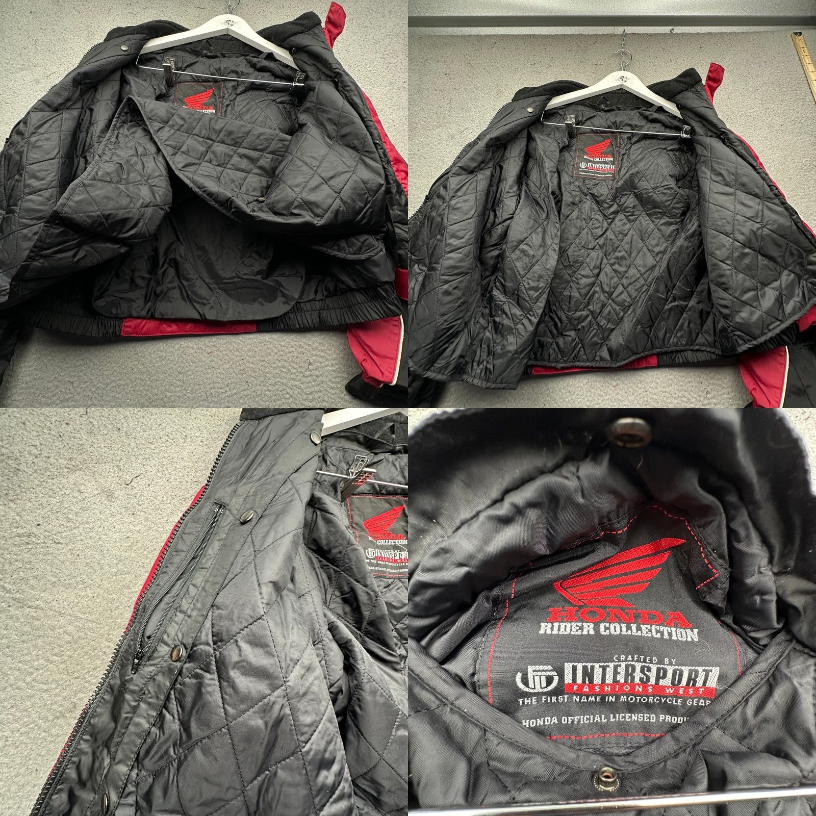 Honda VINTAGE Honda Rider Collection Intersport Fashions West Lined jacket Womens Large Red Size L / US 10 / IT 46 - 8 Thumbnail