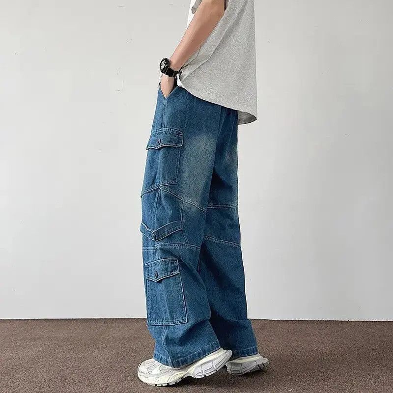 Japanese Brand Retro straight leg wide leg pocket jeans Size US 32 / EU 48 - 2 Thumbnail