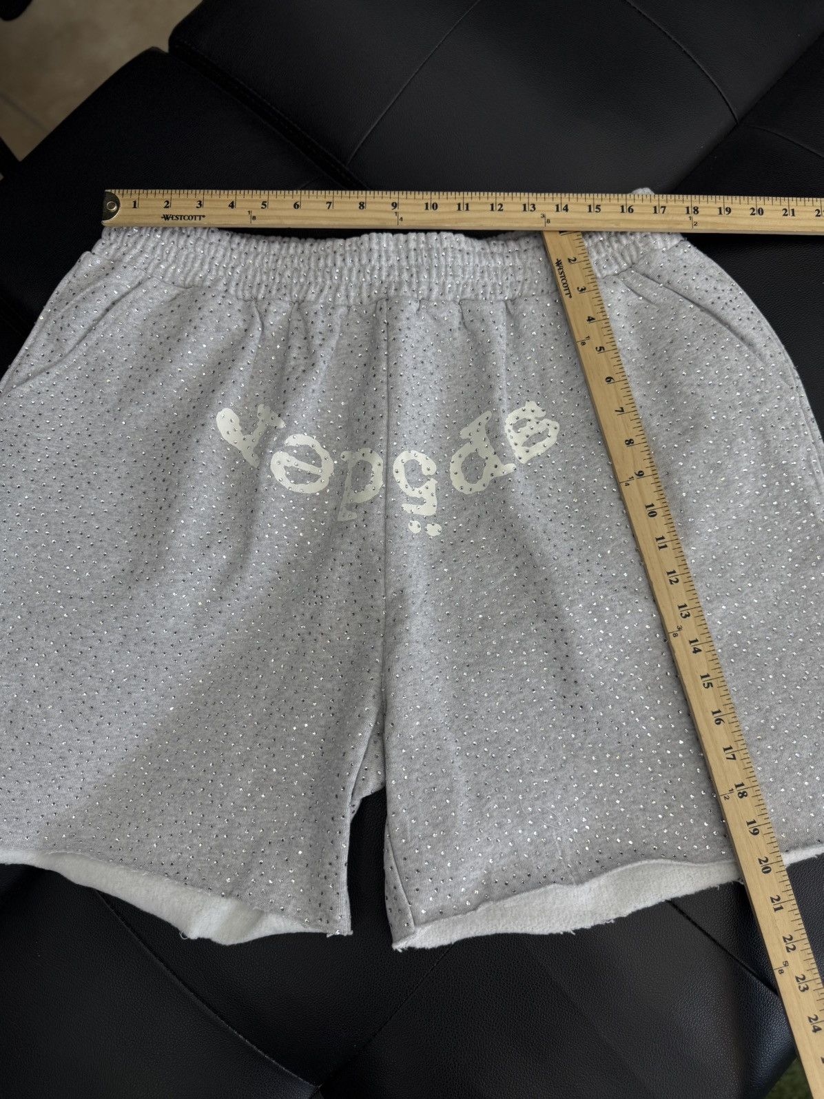 Sp5der Sp5der VVS Rhinestone Cotton Shorts Size (XXL) NEW Size US 38 / EU 54 - 9 Thumbnail
