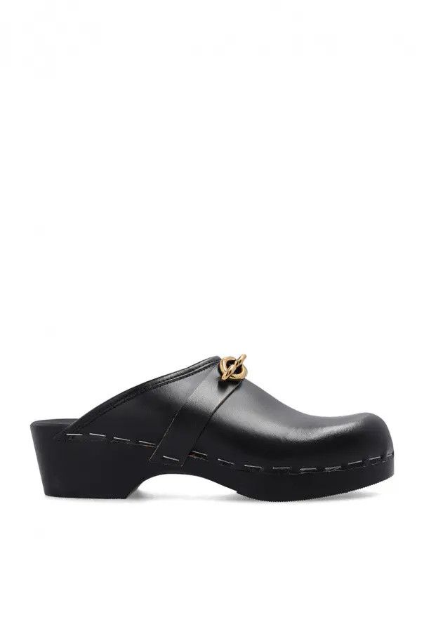 o1s1wg111024 Le Maillon Clogs in Smooth Leather in Black