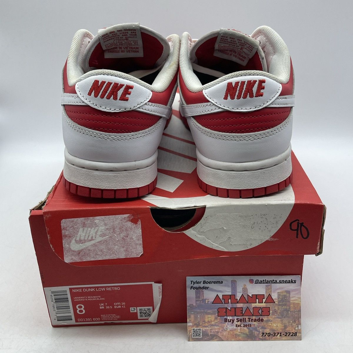 Nike Dunk low Championship red Size US 8 / EU 41 - 3 Thumbnail