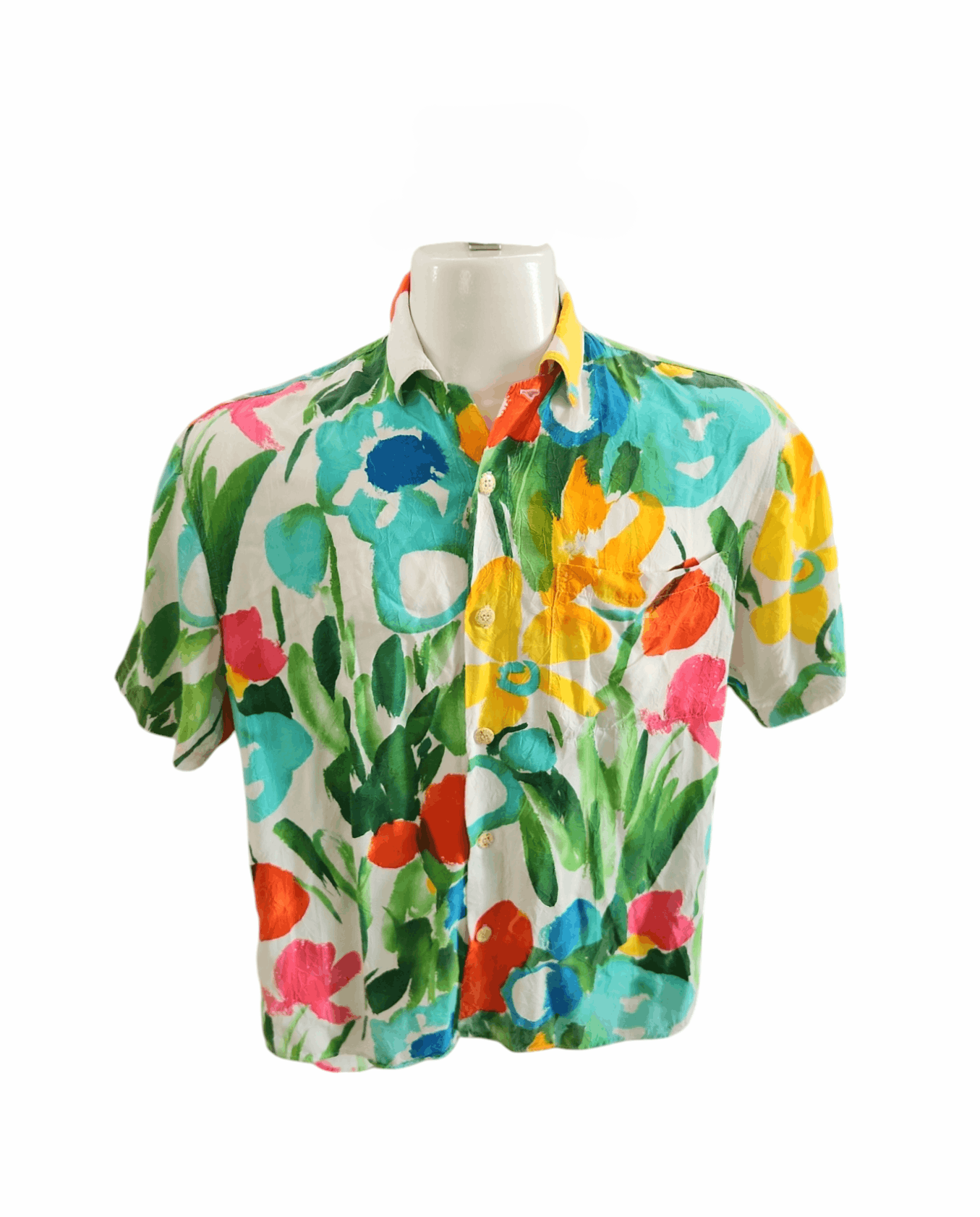 Jams World × Vintage JAMS World Vintage Shirt Men's Hawaiian Aloha Floral Button Size US S / EU 44-46 / 1 - 1 Thumbnail