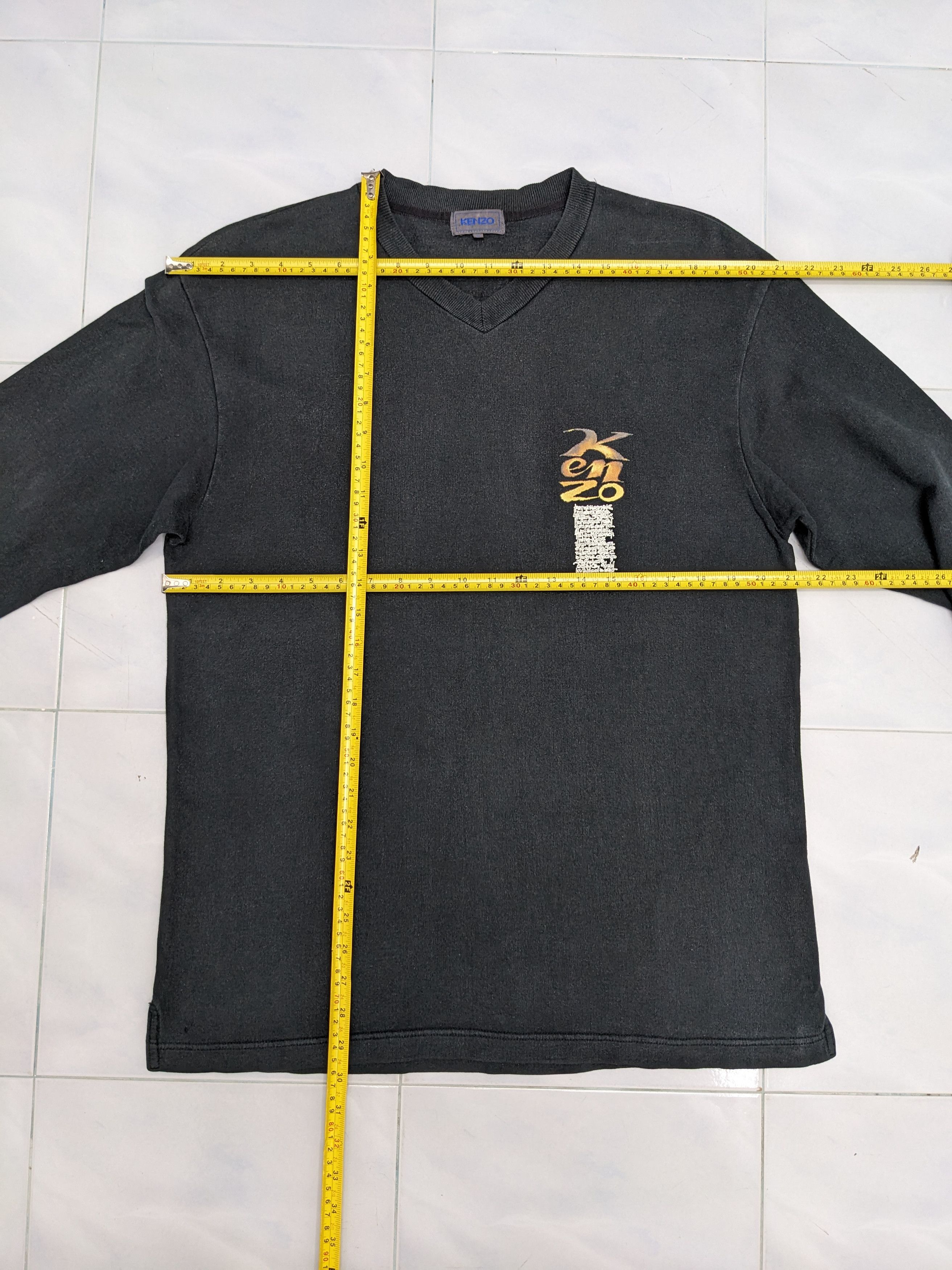 Kenzo Vintage KENZO V-Neck Sweatshirt Size US M / EU 48-50 / 2 - 7 Thumbnail