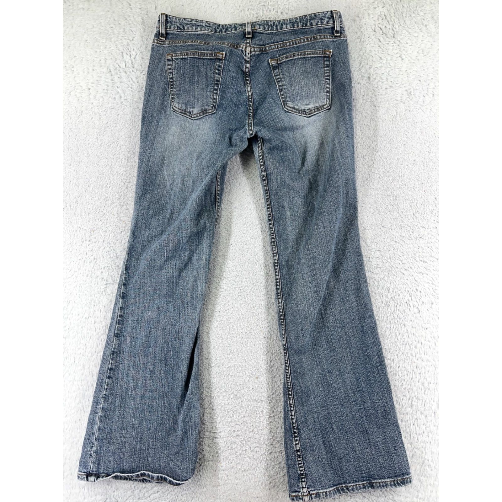 Mossimo Mossimo Jeans Women 13 Blue Denim Flared Mid Rise Cotton Blend 30x29 5-Pocket Size 34" / US 12 / IT 48 - 2 Thumbnail
