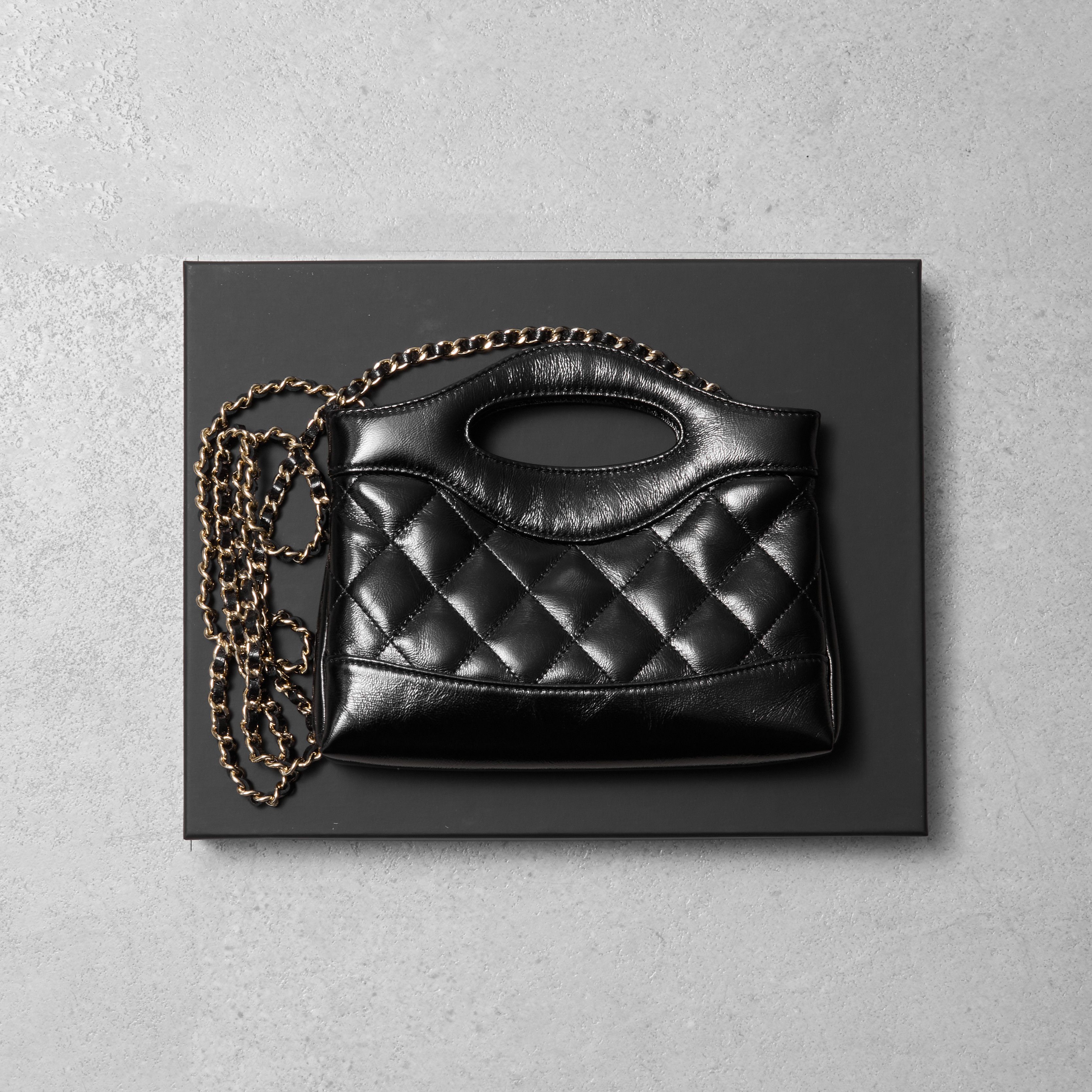 Chanel CHANEL 31 Nano Gold CC Logo Shiny Lambskin Chain Bag Size ONE SIZE - 2 Thumbnail