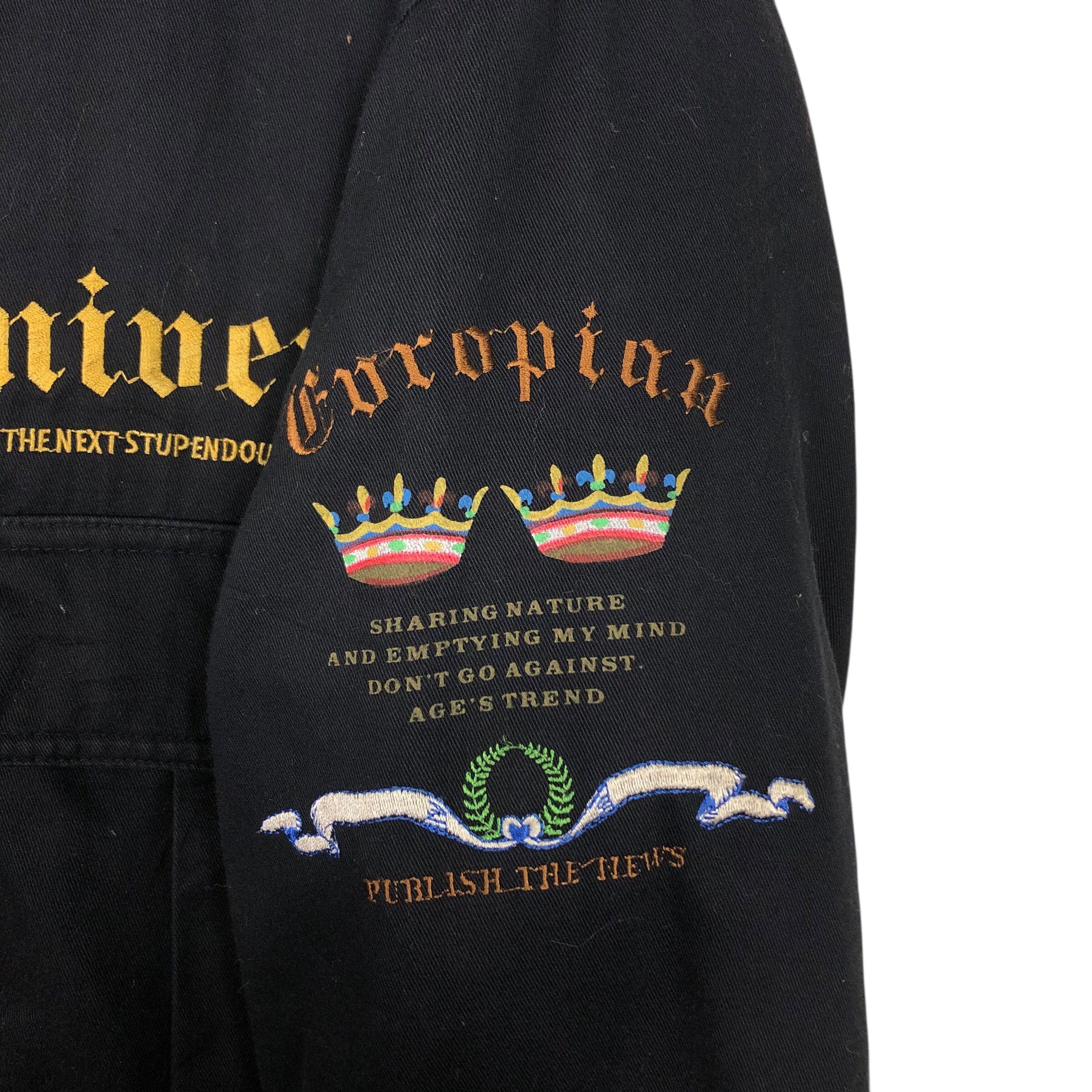 Japanese Brand 📌Vintage Wool Bomber Jacket University Embroidery Japan Size US M / EU 48-50 / 2 - 10 Thumbnail