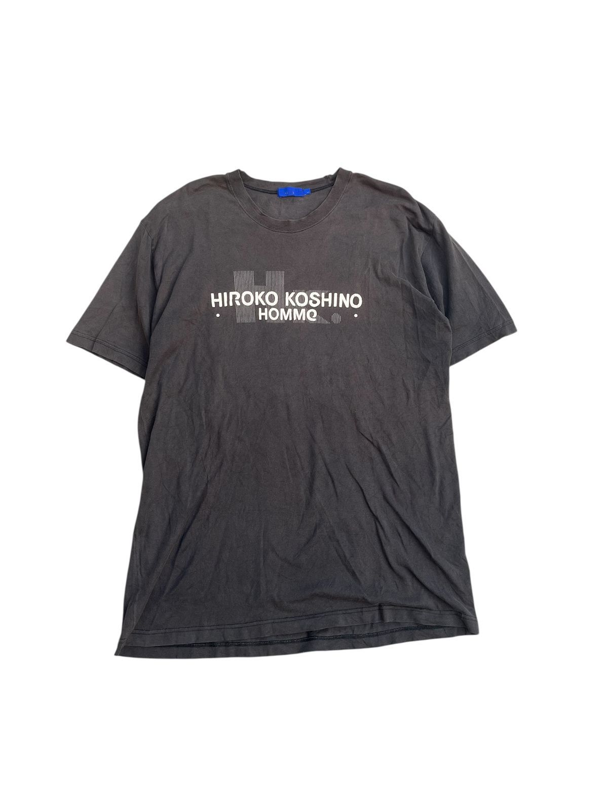 Hiroko Koshino Homme Hiroko Koshino Homme Faded Black Tshirt Tee Y2k LGB Size US S / EU 44-46 / 1 - 1 Thumbnail