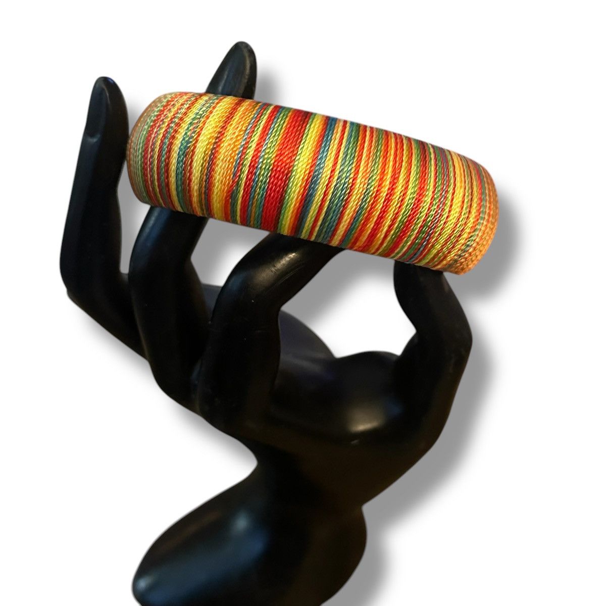 Other Chunky multicolor thread wrapped bangle bracelet Size ONE SIZE - 3 Thumbnail