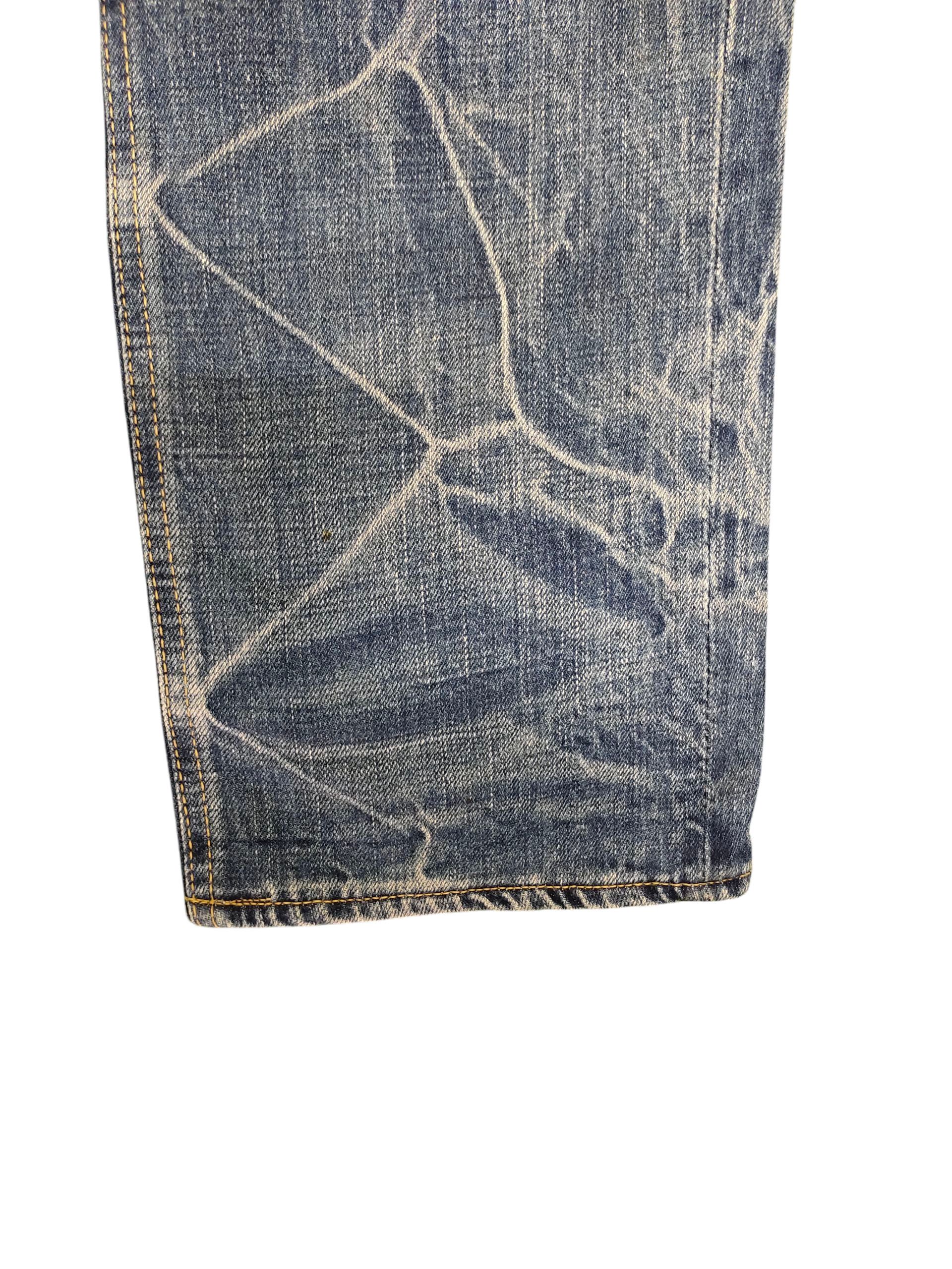 Kapital Distress Jeans Brappers Union Made Rusty Clawmark Grunge Size US 31 - 5 Thumbnail