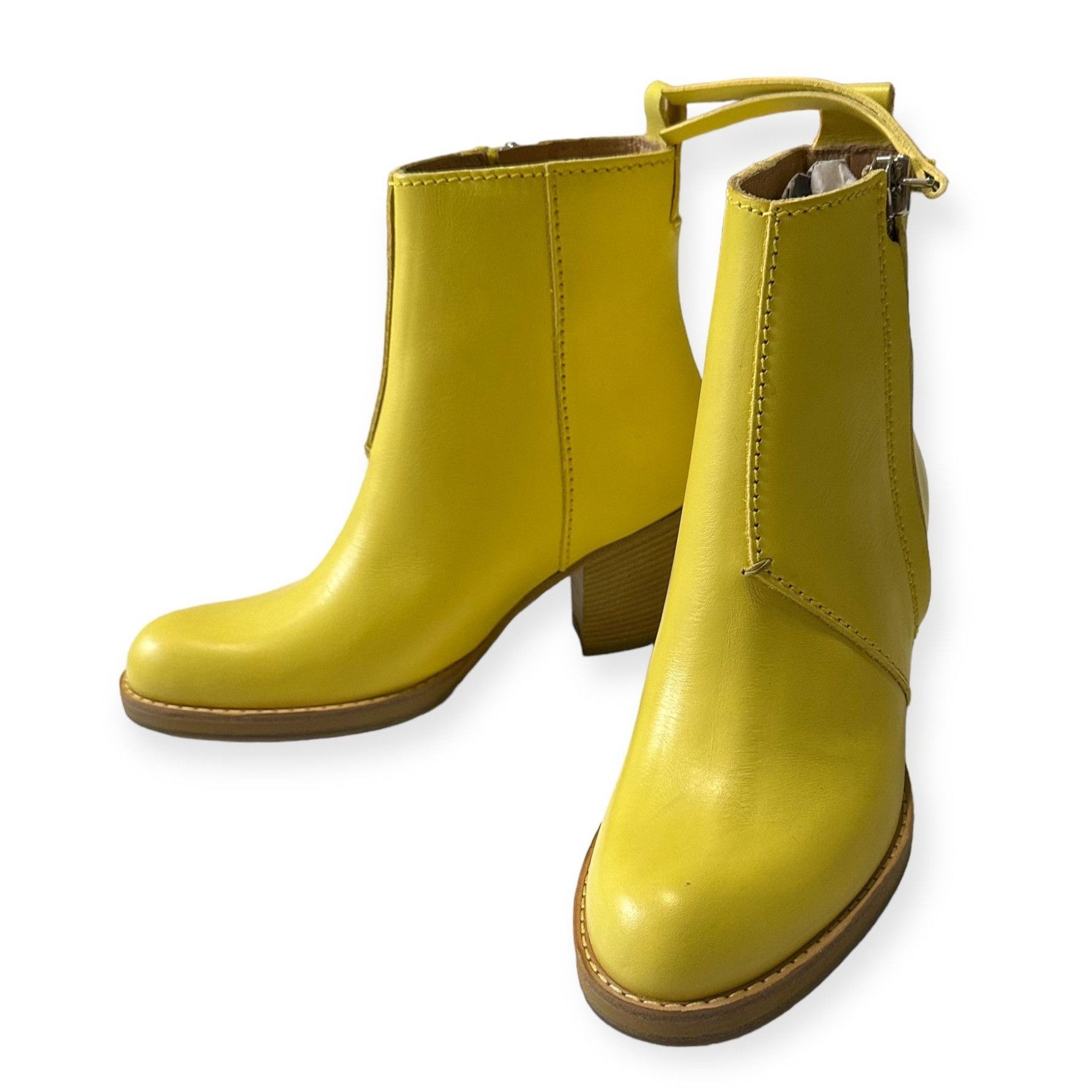 Acne Studios New in Box Acne Studios The Pistol Ankle Boots in Yellow Le Size US 7 / IT 37 - 6 Thumbnail