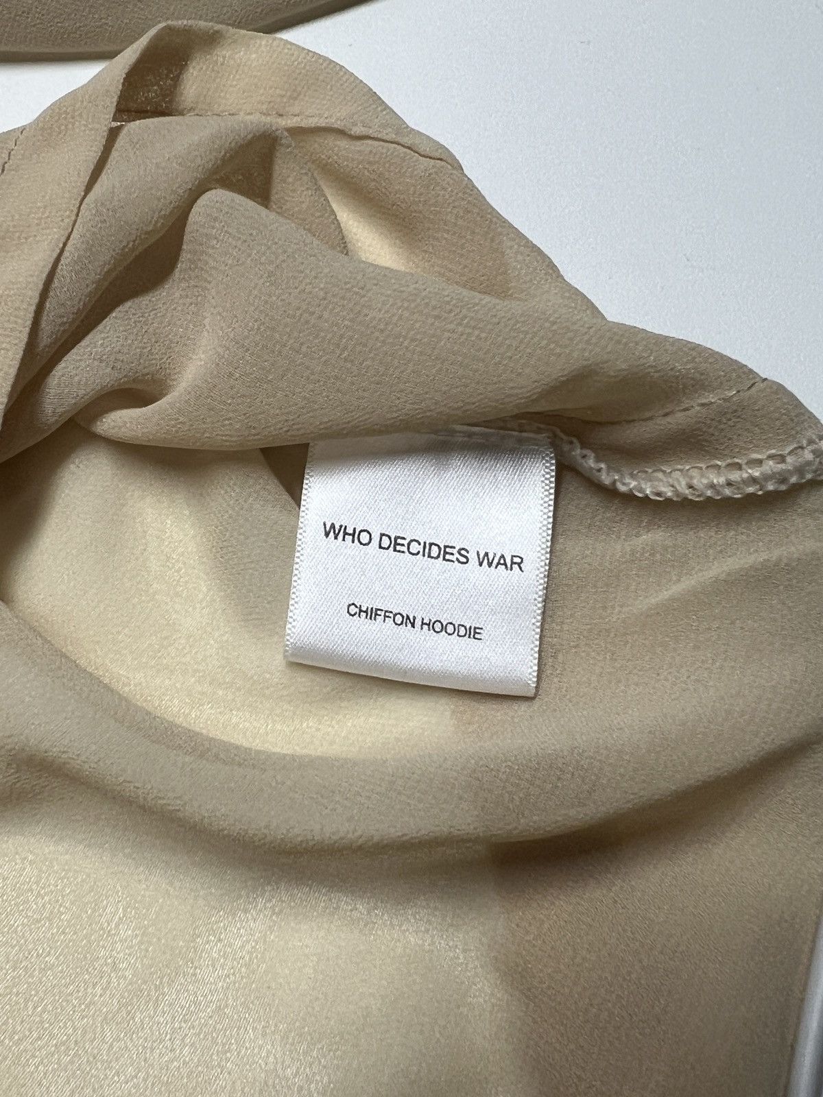 Who Decides War Chiffon hoodie Size US XL / EU 56 / 4 - 8 Thumbnail