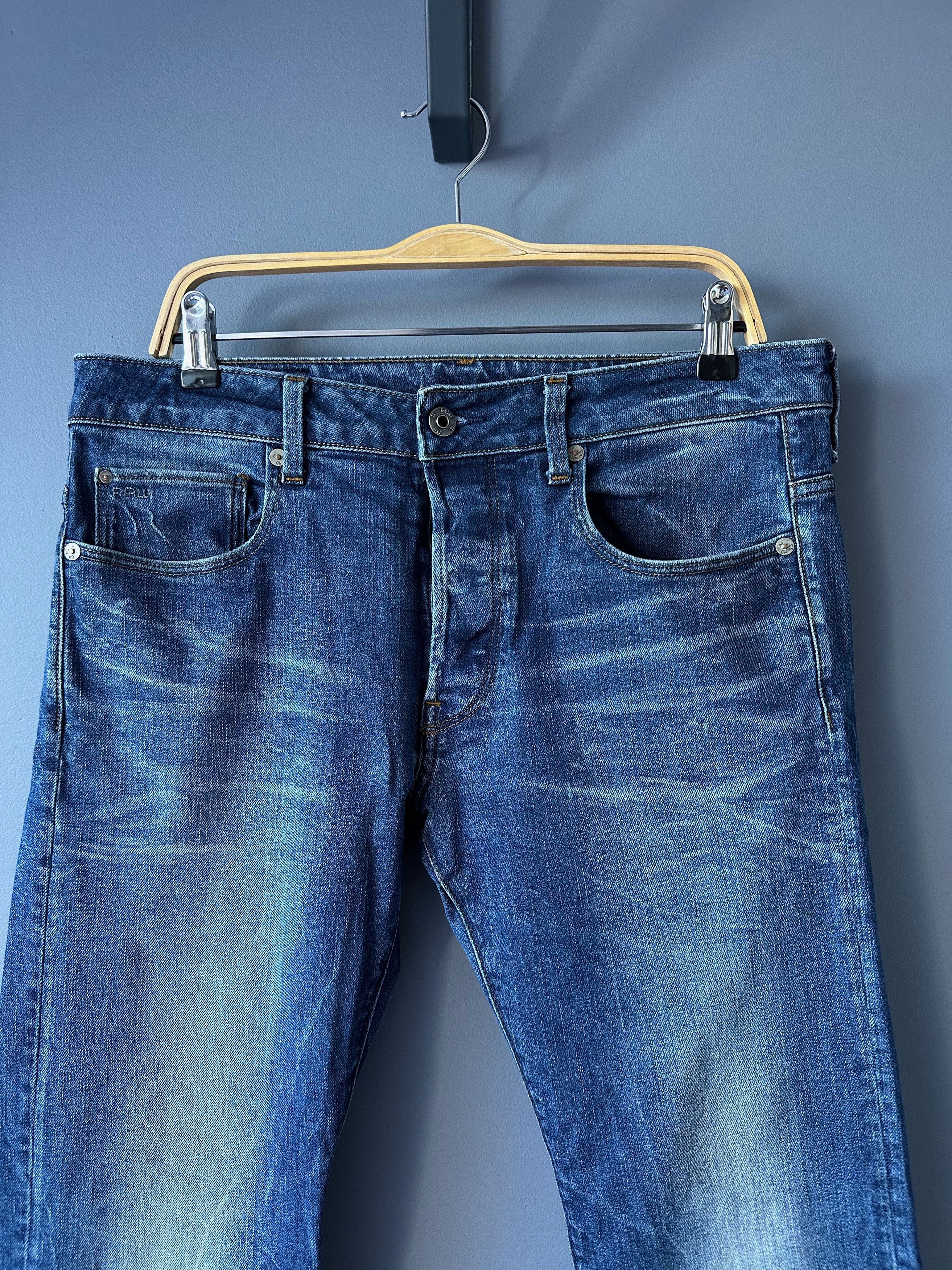G-Star G-Star 3301 Slim Fit Deim Jeans Pants W32 L34 Size US 32 / EU 48 - 2 Thumbnail