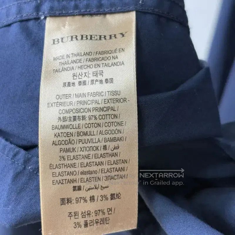 Burberry Burberry Women's Navy Long Sleeve Shirt. Size L / US 10 / IT 46 - 4 Thumbnail