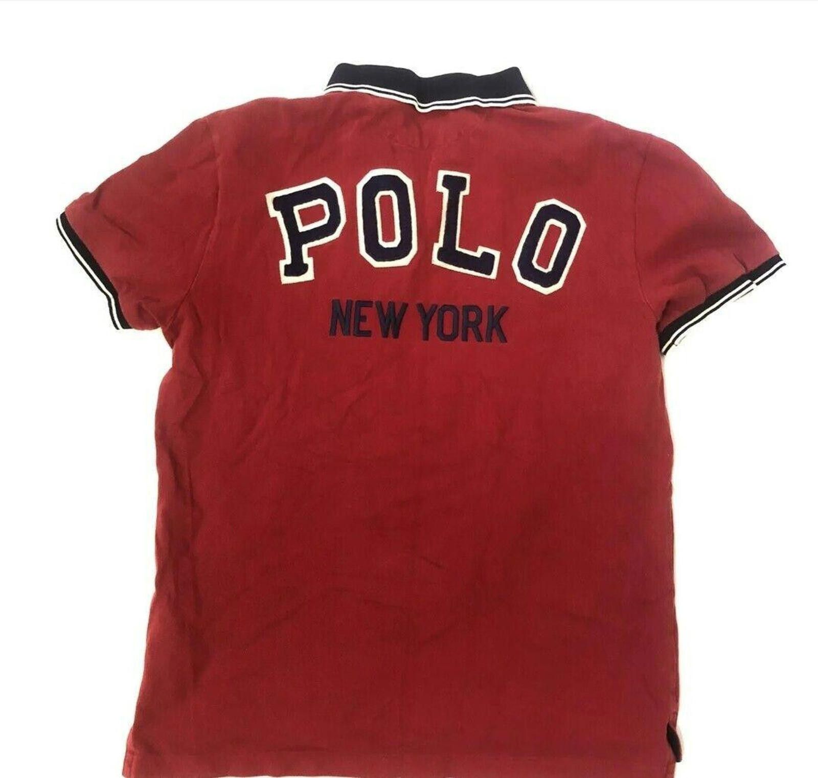 Polo Ralph Lauren Polo Ralph Lauren Rugby Polo New York Shirt Red Size Large Size US L / EU 52-54 / 3 - 1 Thumbnail
