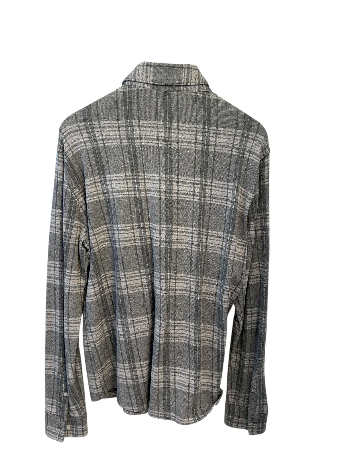 Vince Vince Men's Plaid Slub Cotton Linen Button-Up Shirt M Size US M / EU 48-50 / 2 - 2 Thumbnail