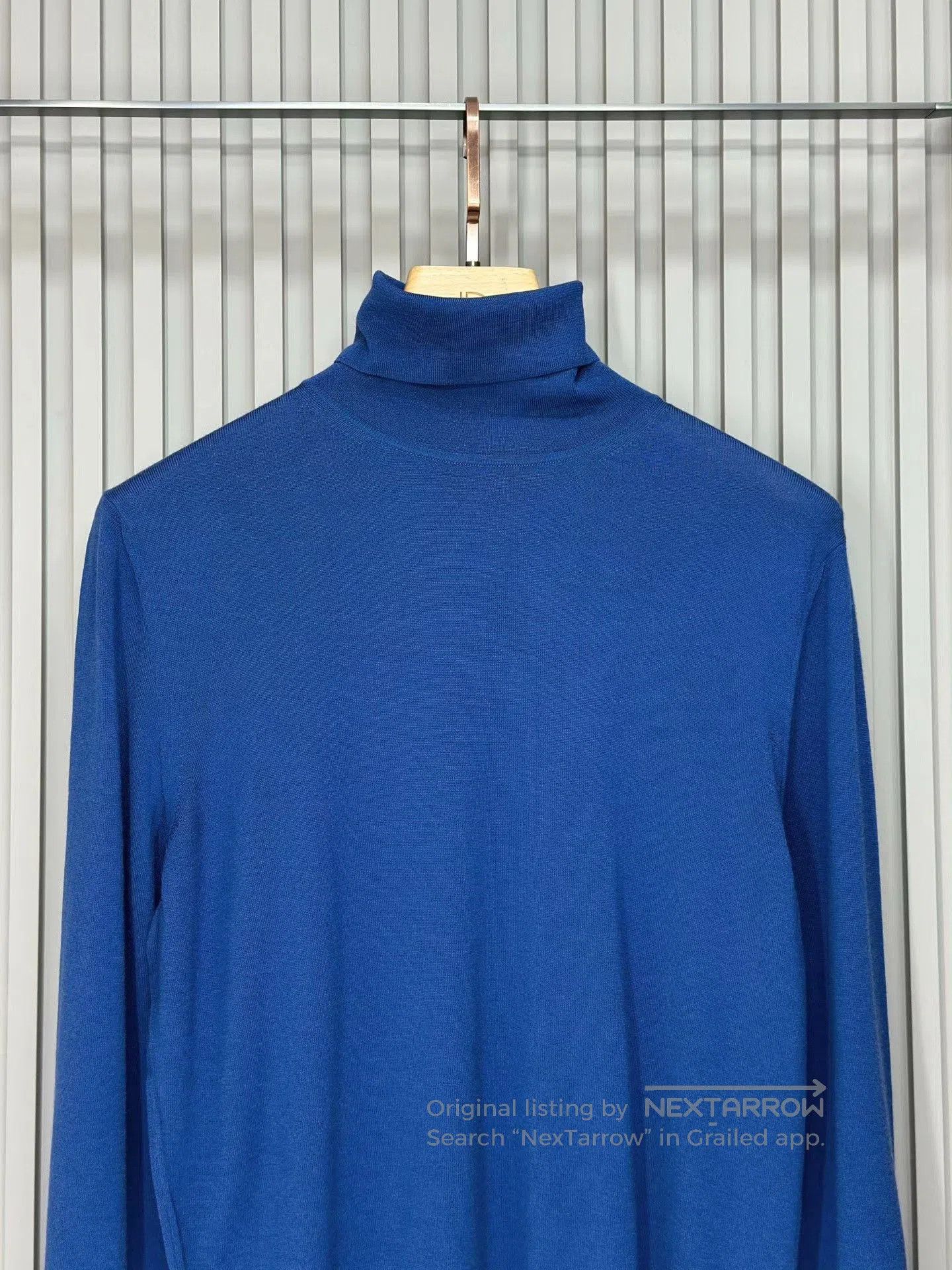 Ermenegildo Zegna Ermenegildo Zegna Blue Turtleneck Sweater. Size US M / EU 48-50 / 2 - 3 Thumbnail