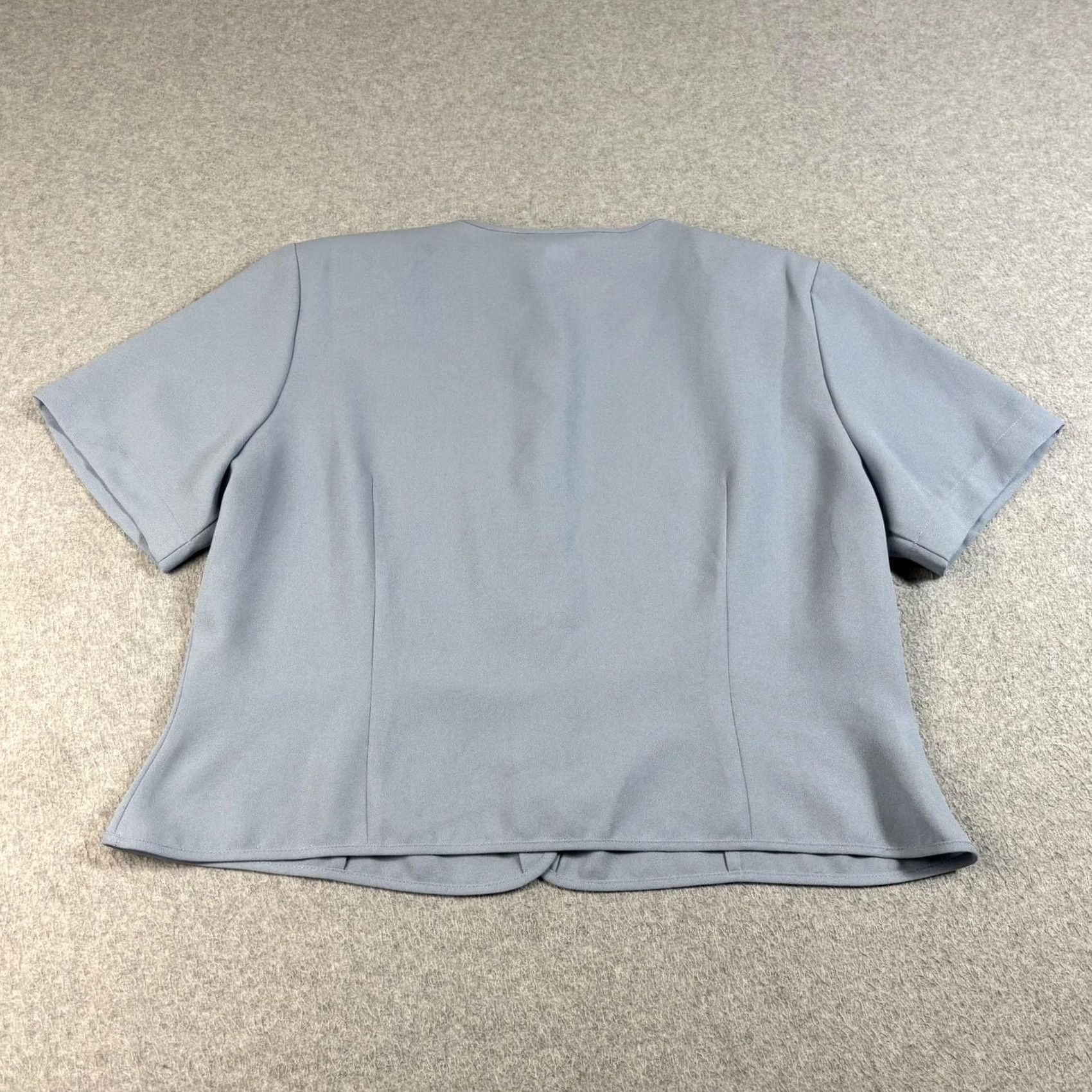 Pendleton VINTAGE Pendleton Shirt Women 16 Petite Blue Button Short Sleeve Hong Kong 90s Size XXL / US 16-18 / IT 52-54 - 2 Thumbnail